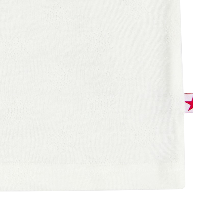 Top Mérino PETIT COMBIN Pearl White