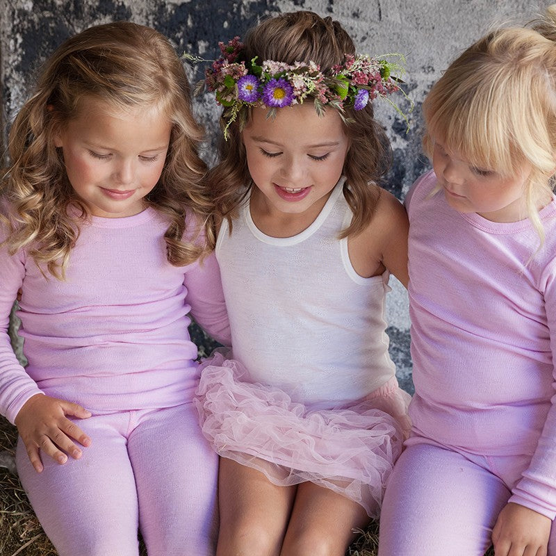 Top Mérino PETIT COMBIN Pearl White