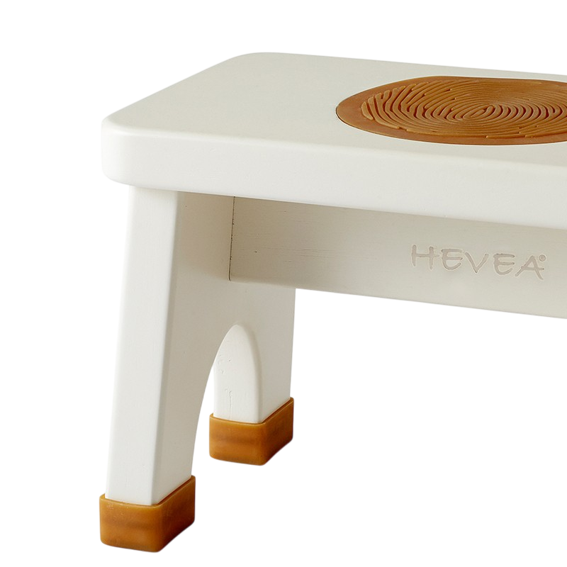 Rubber Wood Stool blanc
