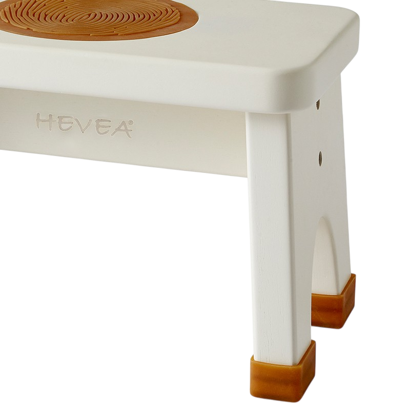 Rubber Wood Stool blanc