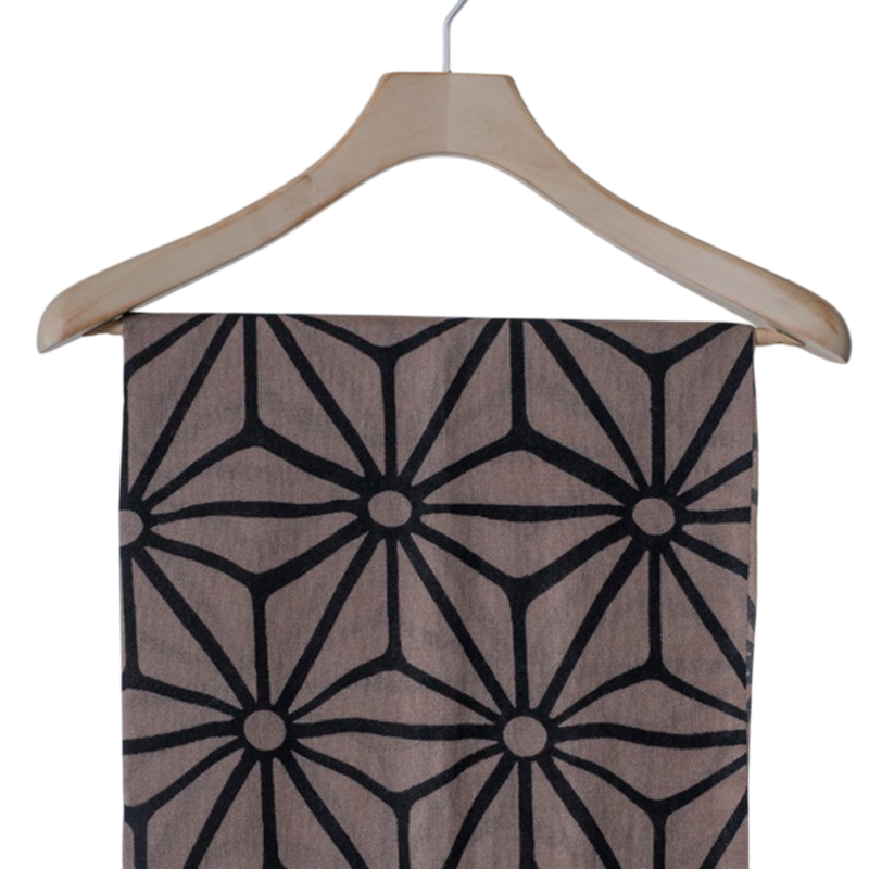 Kaschmir-Schal Winterstern beige