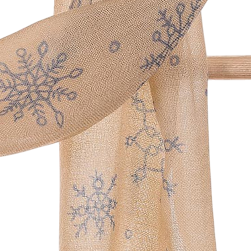 Woll-Schal Schneeflocke beige