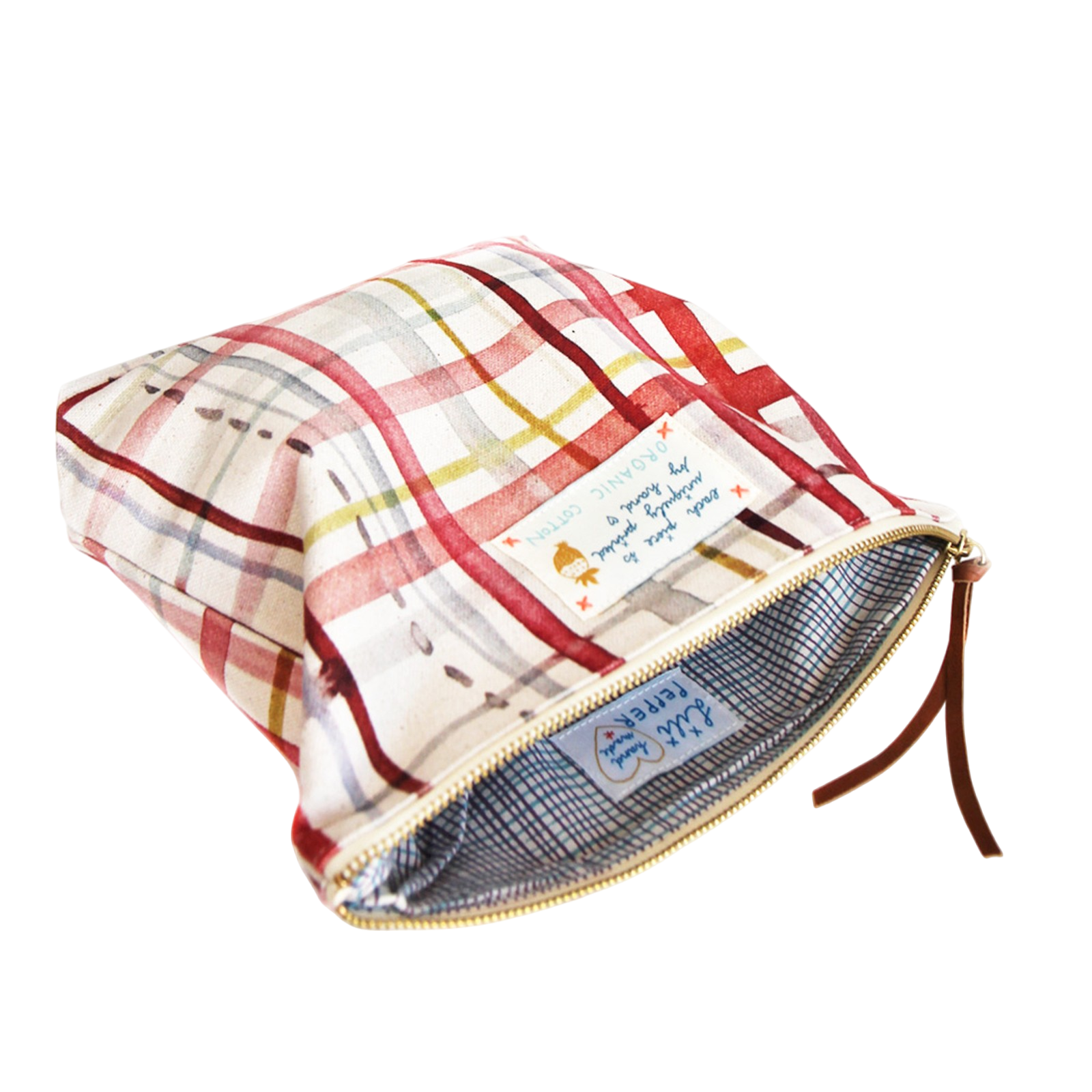 Pochette "My Red Check" Small