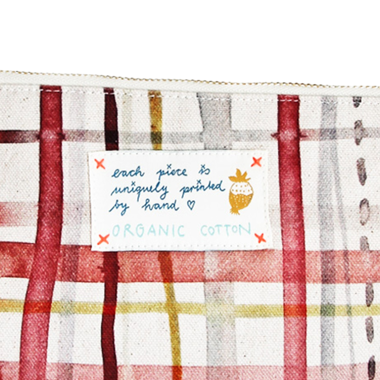 Pochette "My Red Check" Small