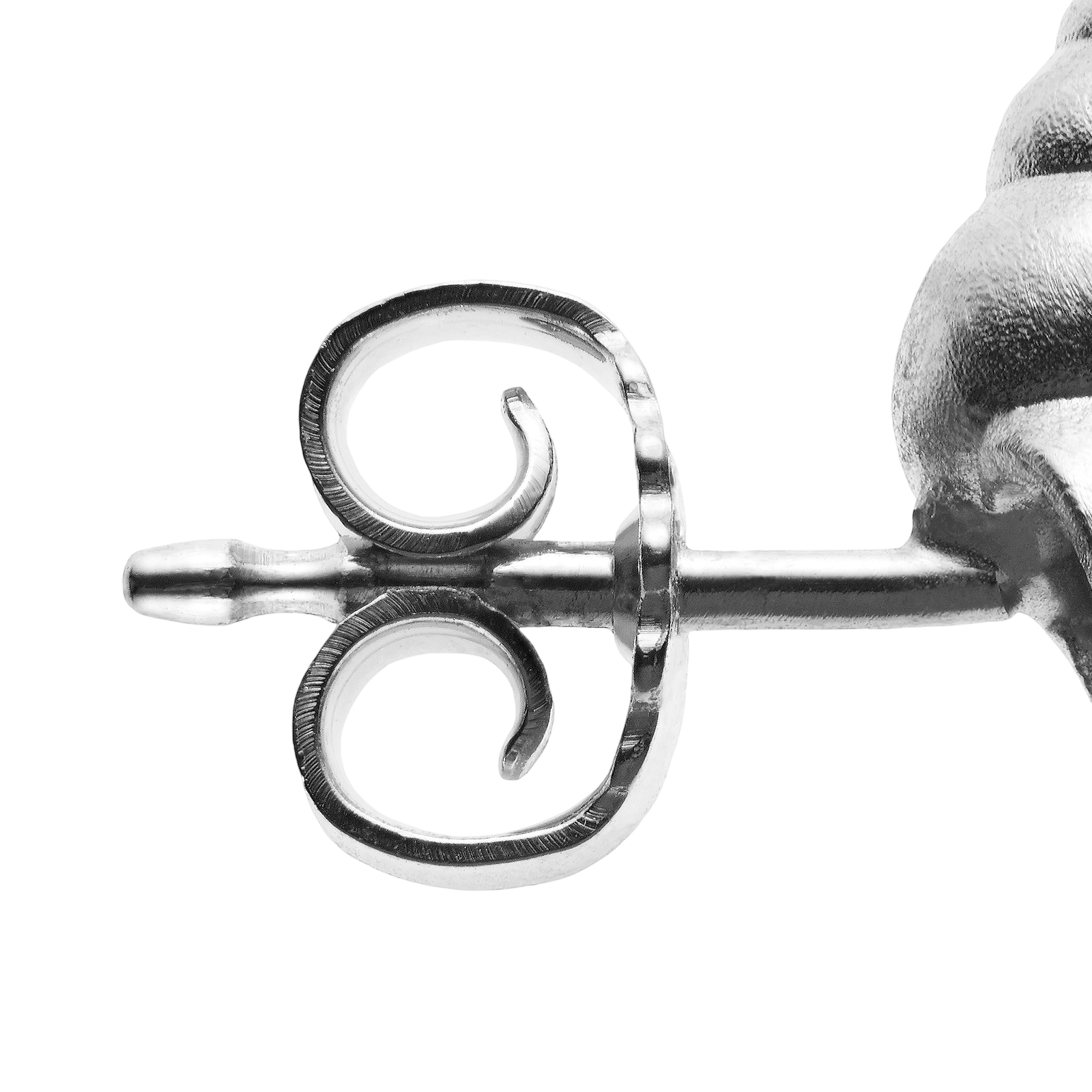 Boucles d'oreilles argent escargot