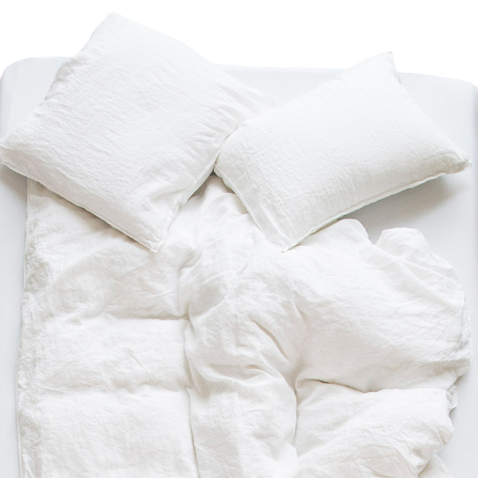 Linus uni, white comforter cover 160x210 cm