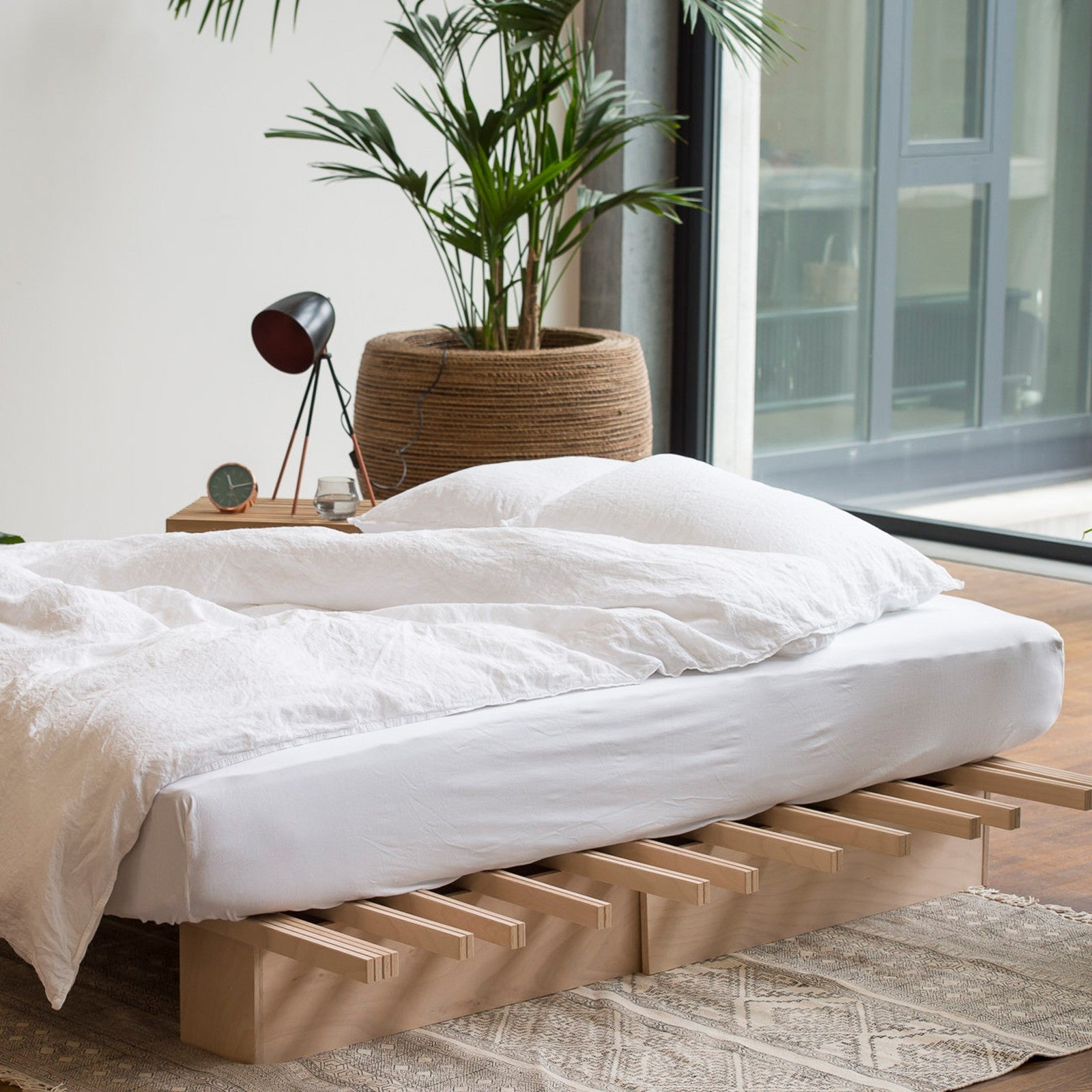 Linus uni, white comforter cover 200x210 cm