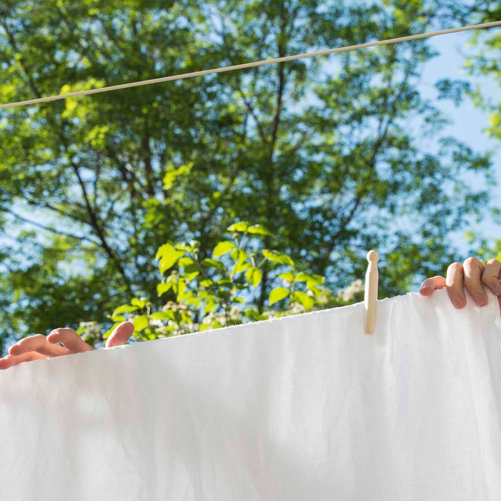 Linus uni, white top sheet 170x270 cm