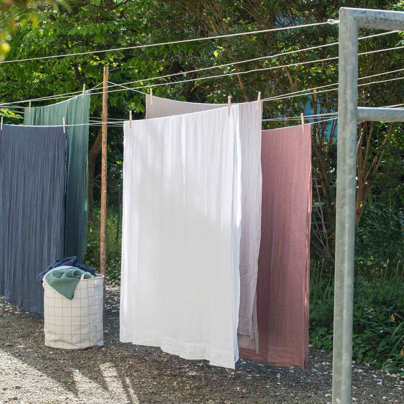 Linus uni, weiss Oberleintuch 240x270 cm