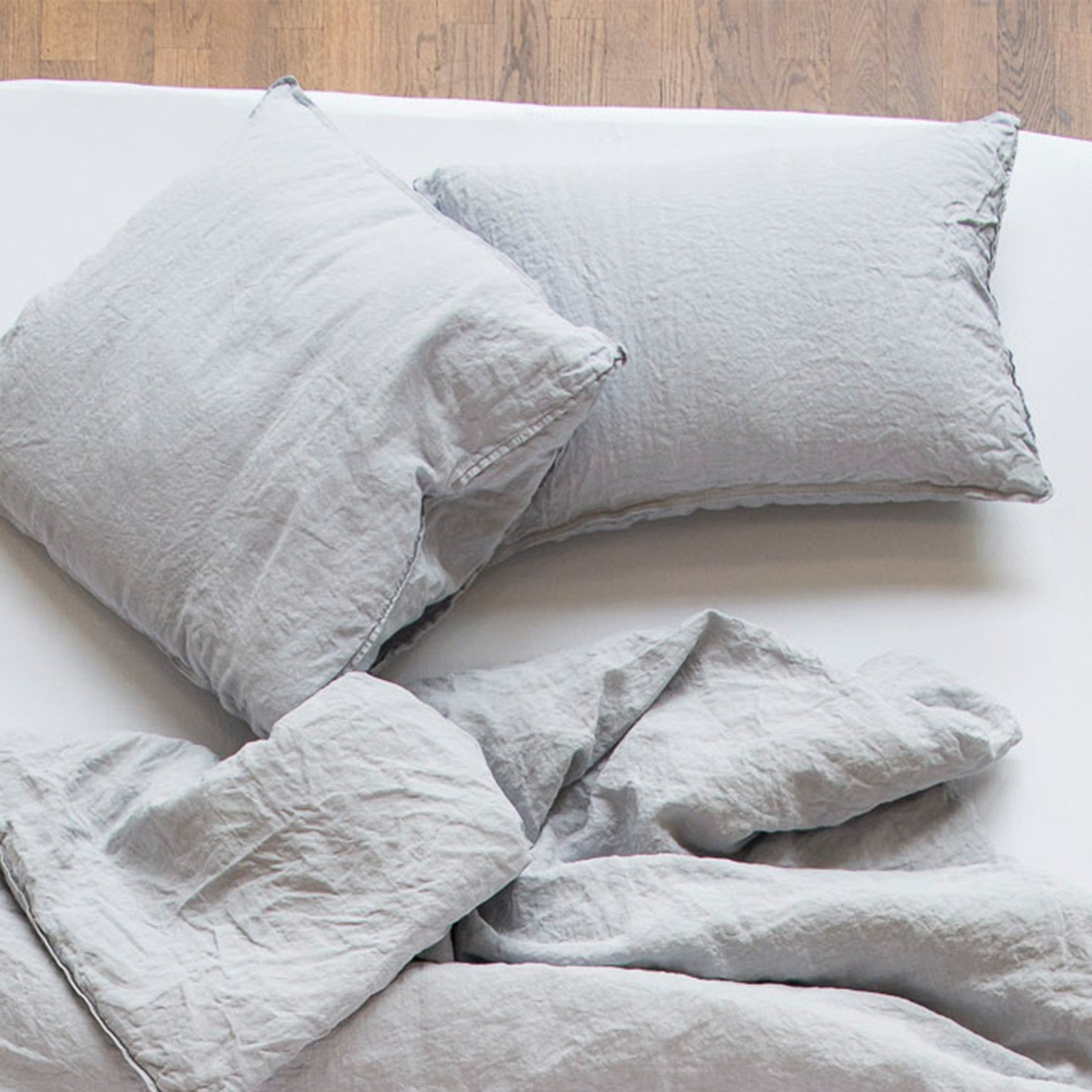 Linus plain, light gray Pillowcase 50x70 cm