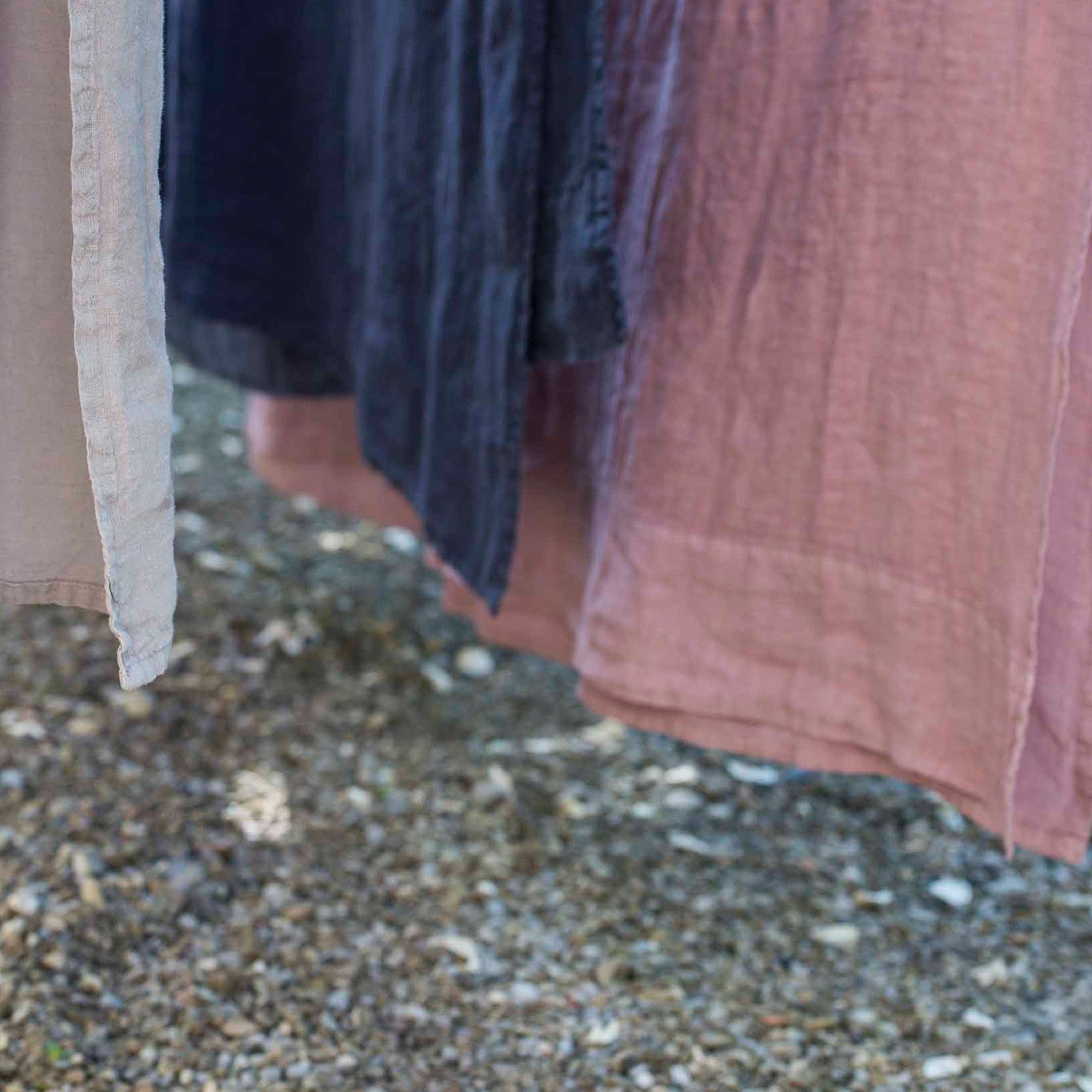 Linus uni, ash rose Drap de dessus 170x270 cm