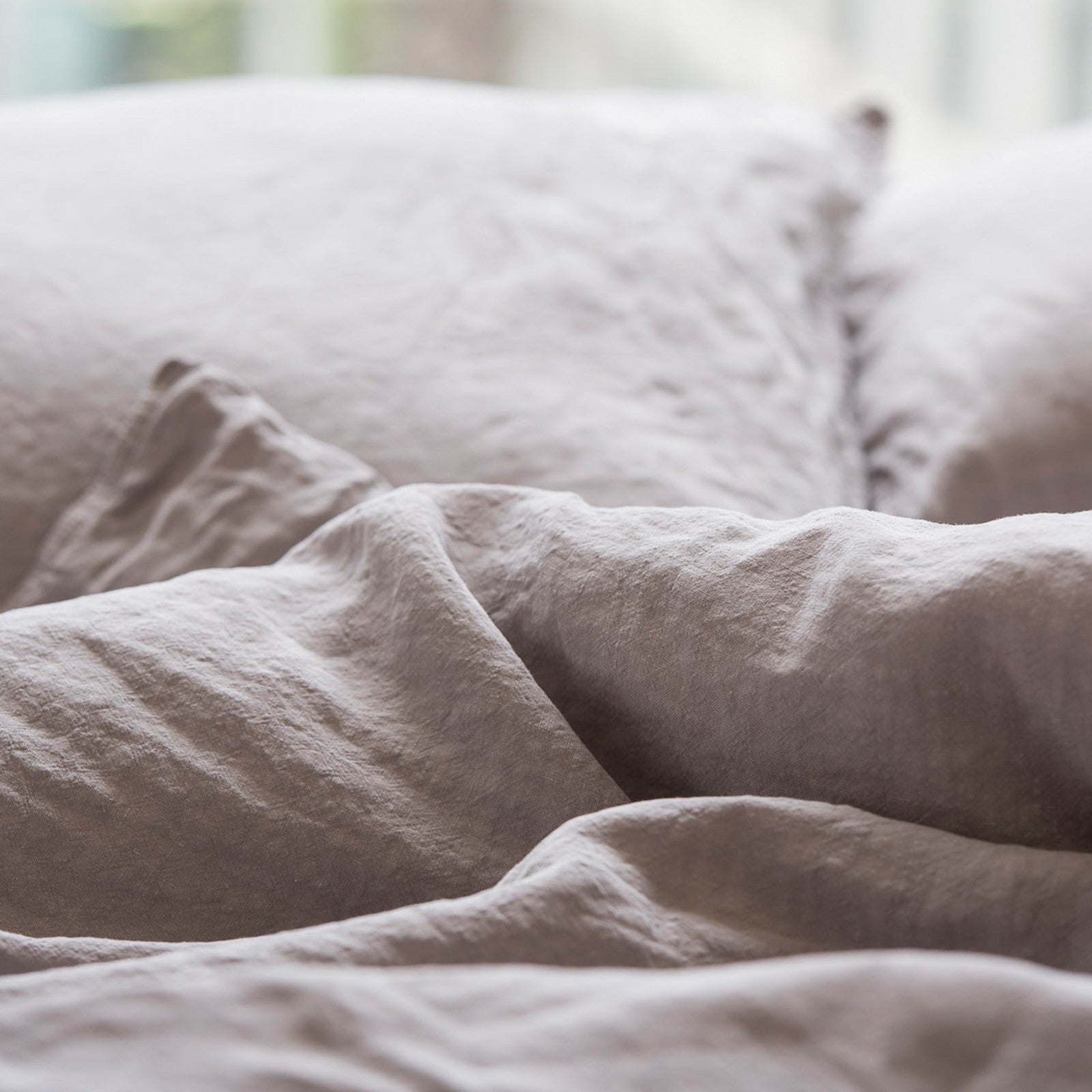 Linus plain, taupe Duvet cover 200x210 cm