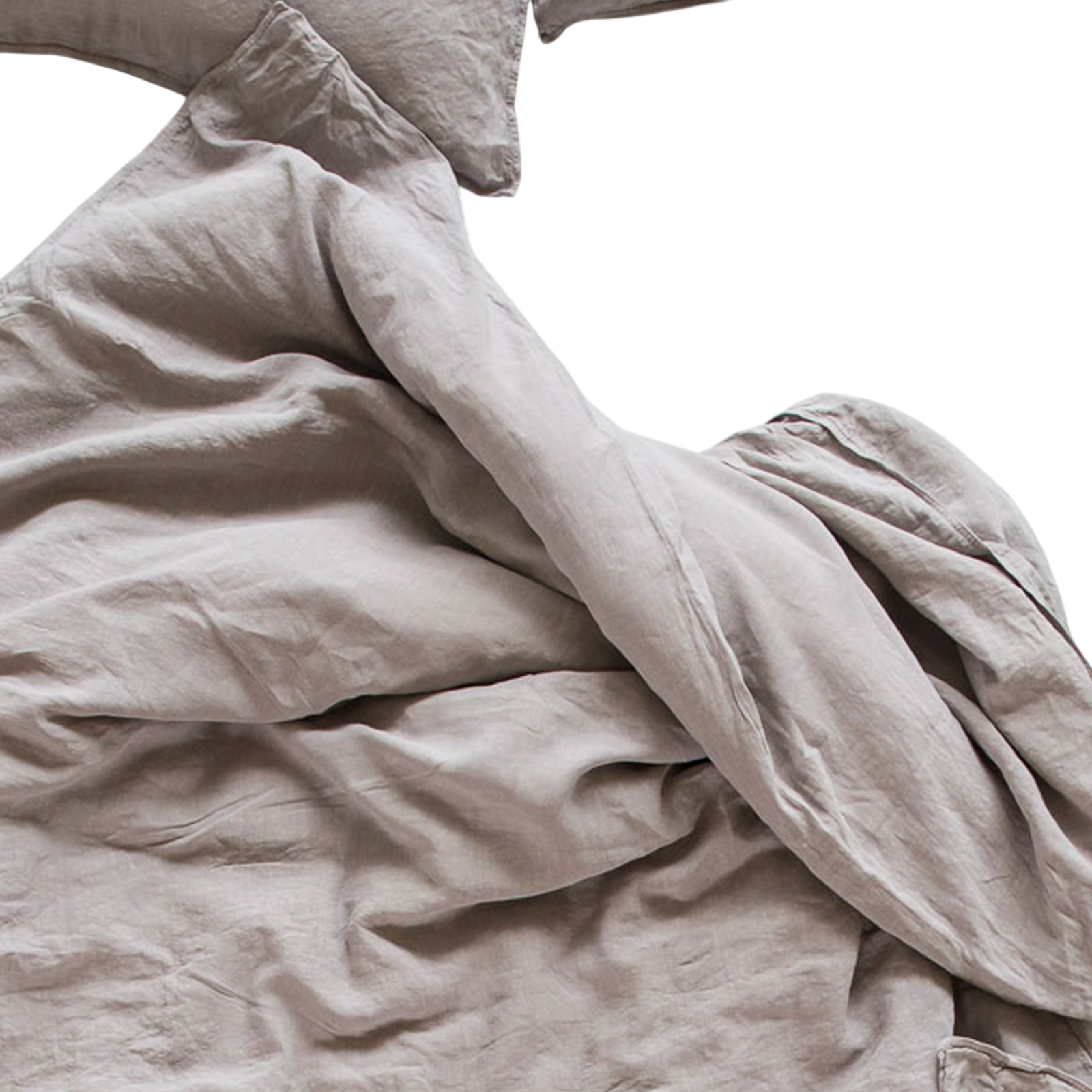 Linus plain, taupe Cushion cover 65x100 cm