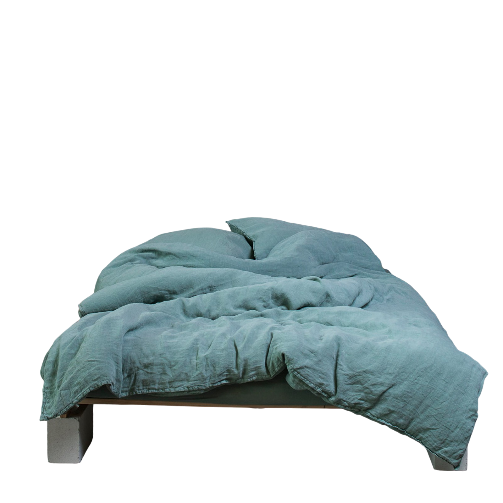 Linus uni, vert sapin Housse de duvet 200x210 cm