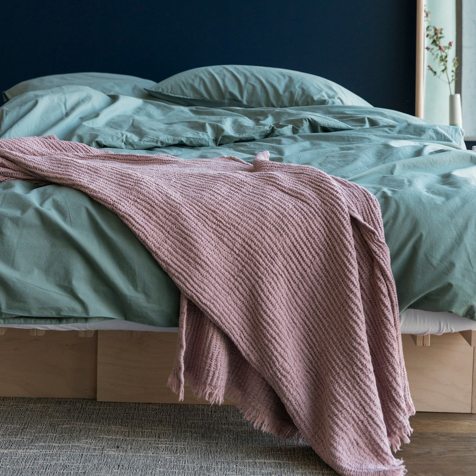 Marta, blanket 130x170 cm ash rose