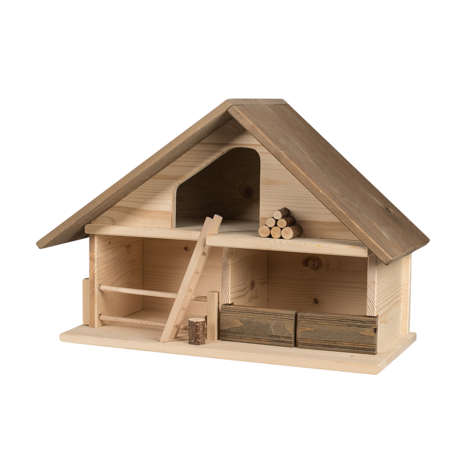 Trauffer Stall 14 Dach braun