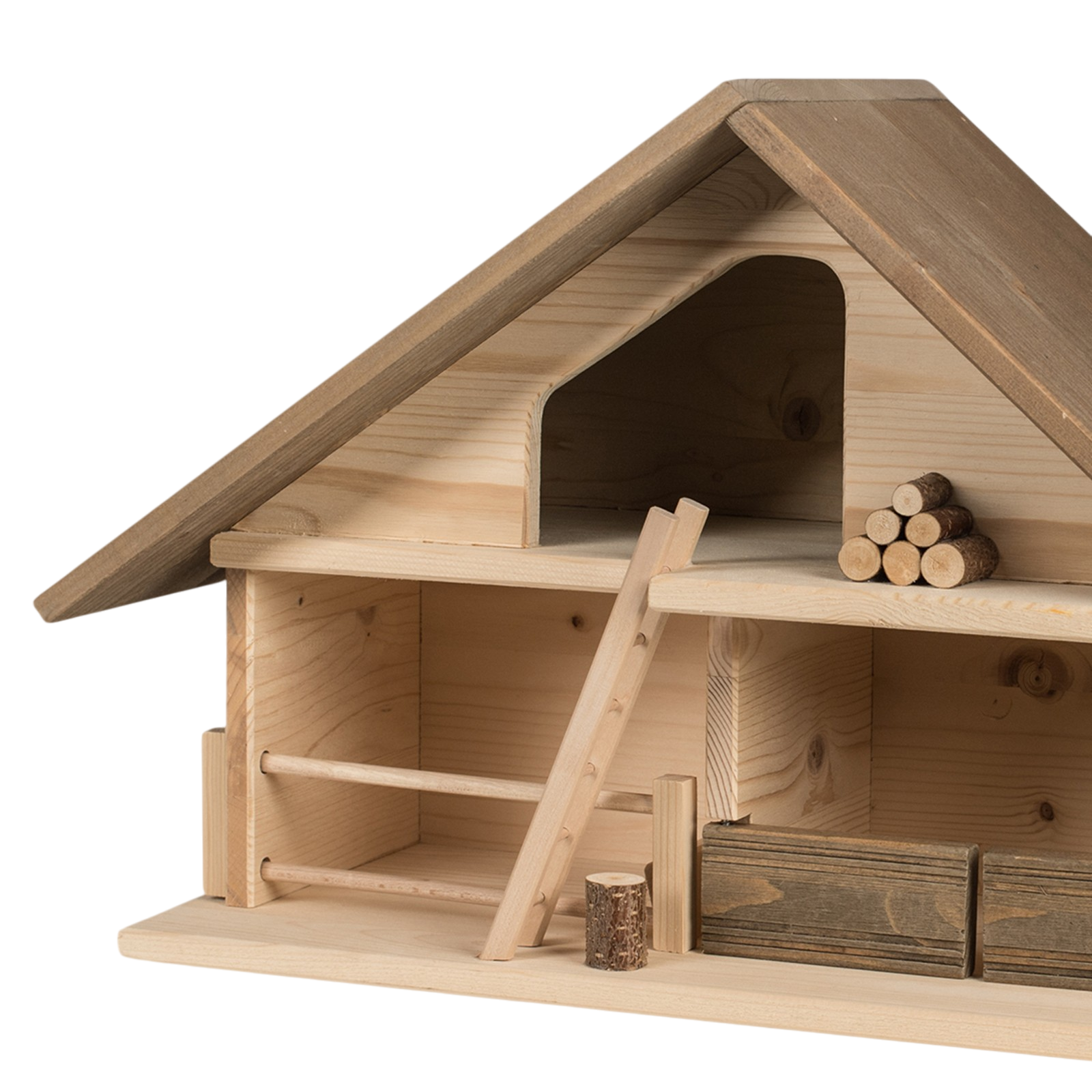 Trauffer Stall 14 Dach braun