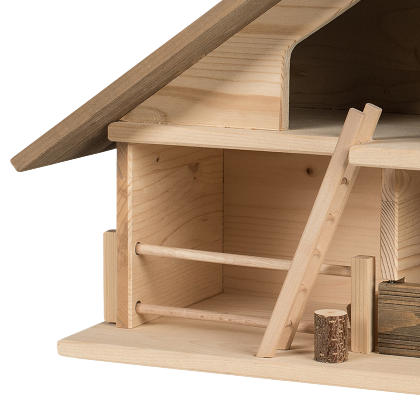 Trauffer Stall 14 Dach braun