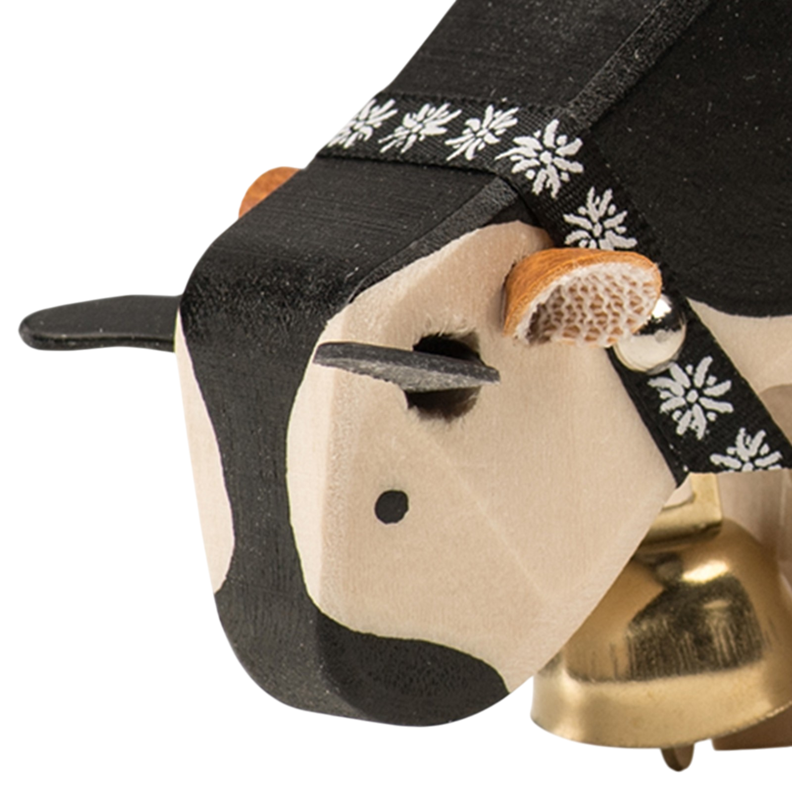 Trauffer Vache 1 mangeant Animaux en bois fribourgeois