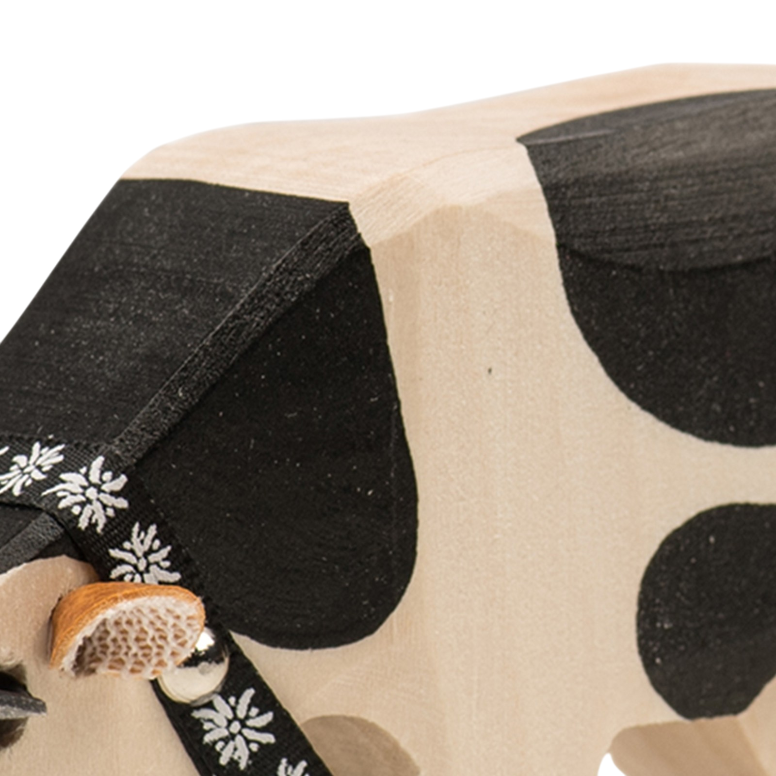 Trauffer Vache 1 mangeant Animaux en bois fribourgeois