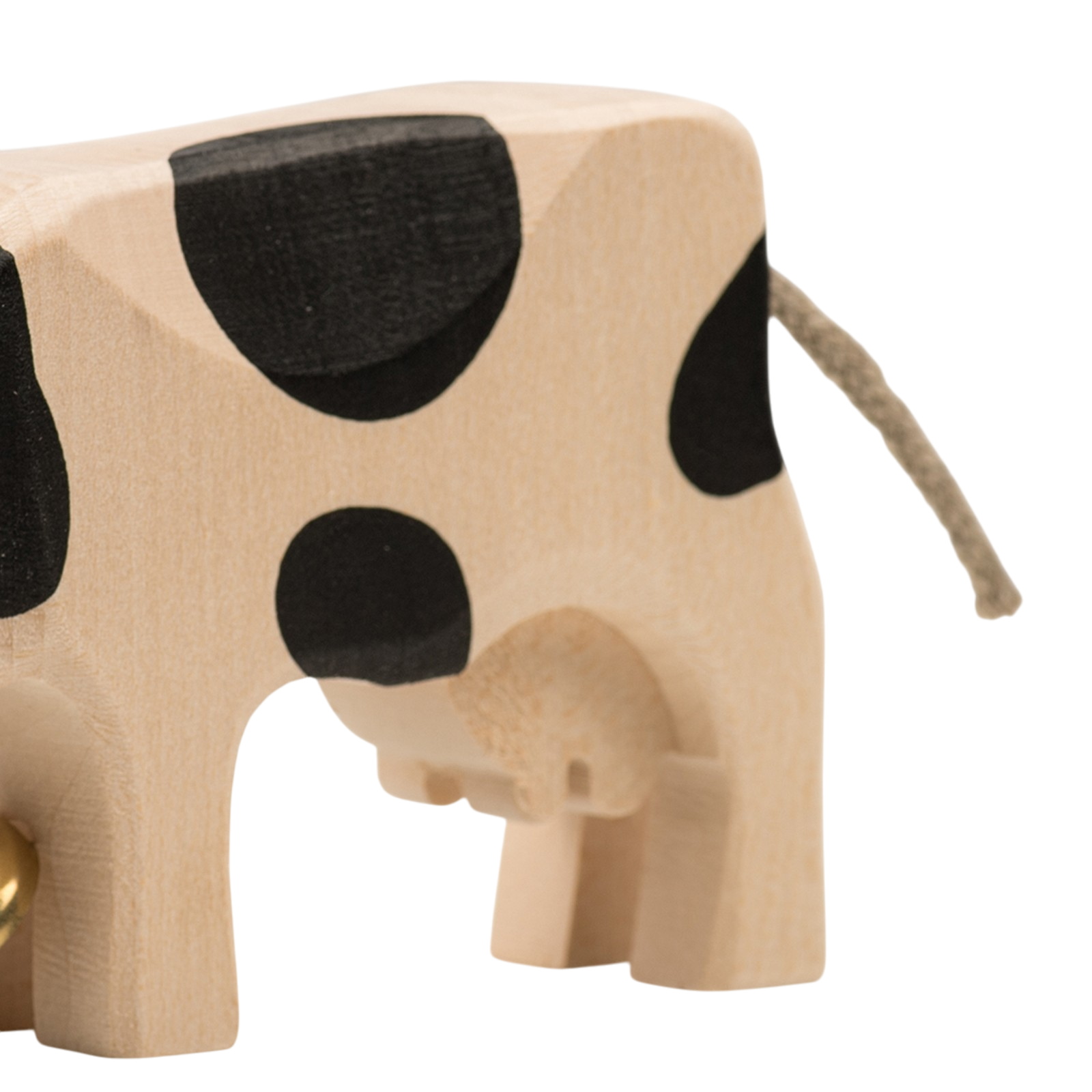 Trauffer Vache 2 mangeant Animaux en bois fribourgeois