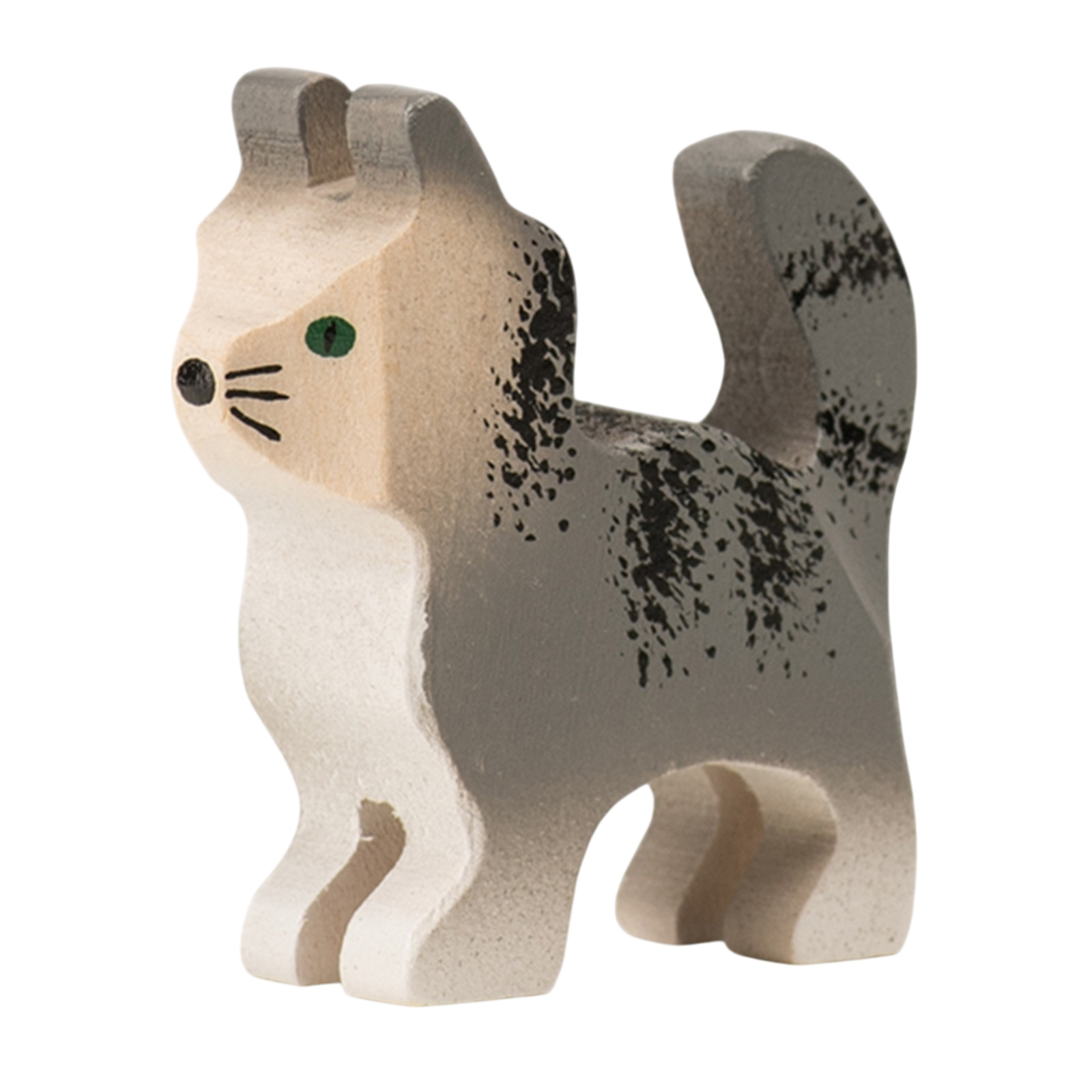 Trauffer Katze Mr. Grey Holztier Trauffer