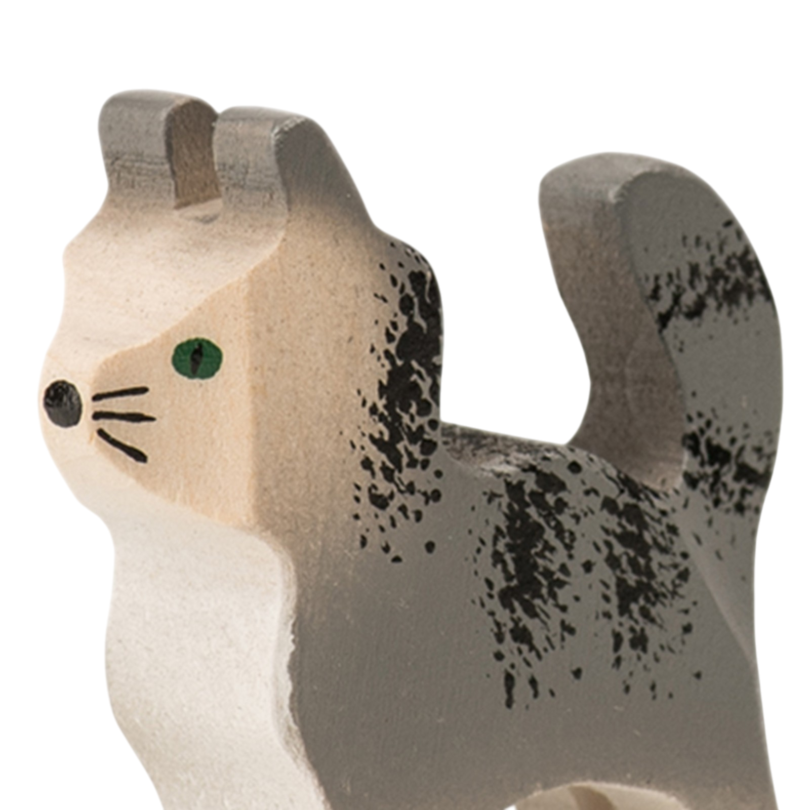 Trauffer Chat Mr. Grey Animal en bois Trauffer