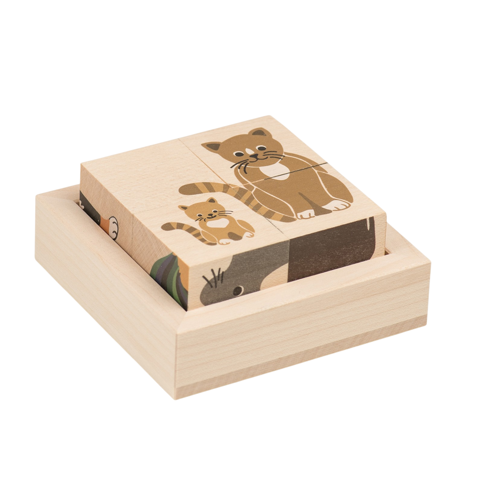 Würfelpuzzle Haustiere