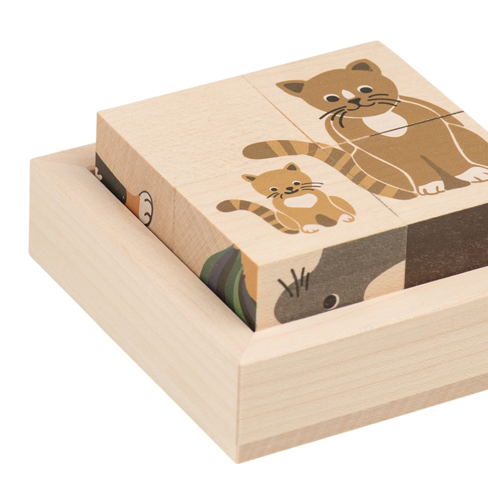 Puzzle à cubes animaux domestiques