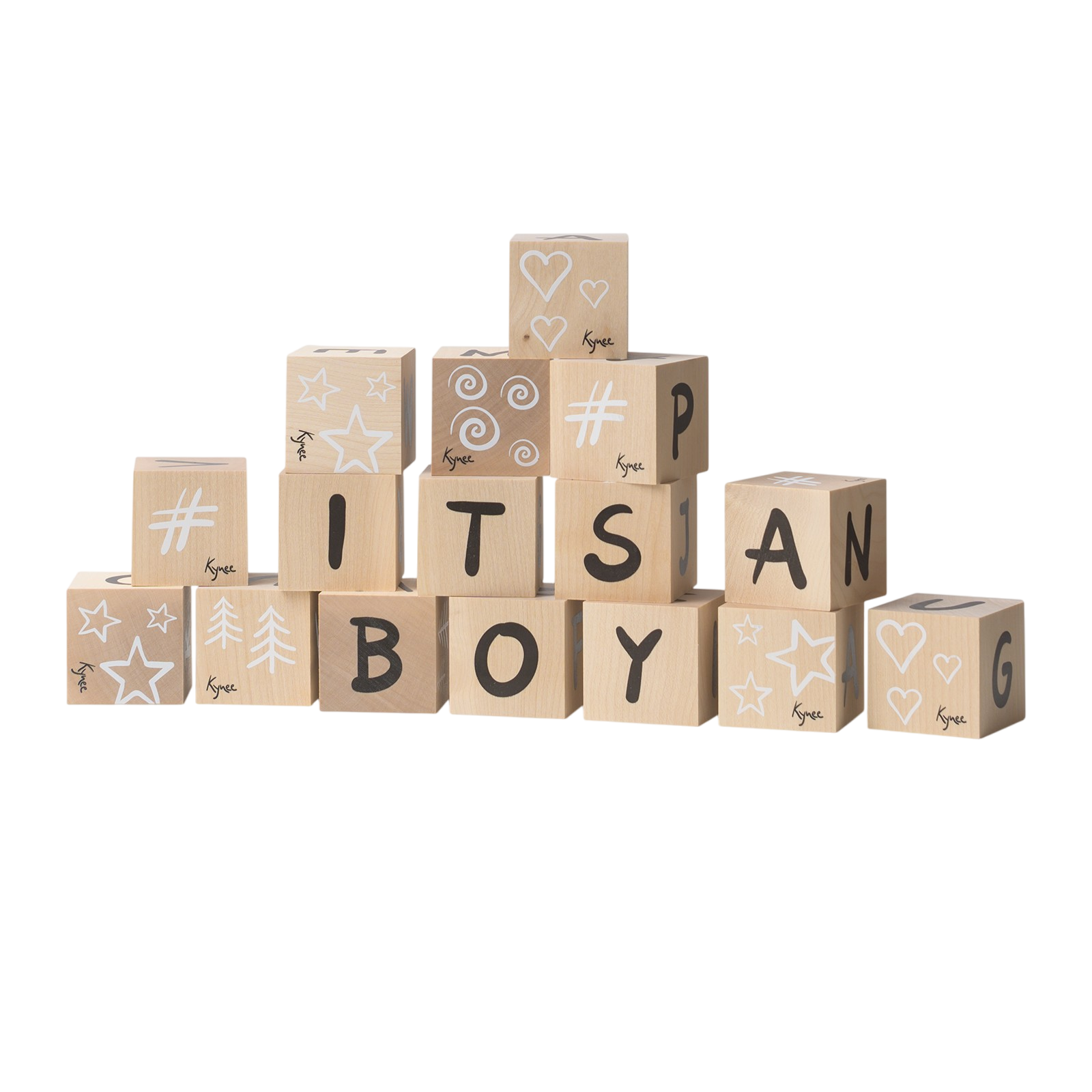 Decorative cube letters