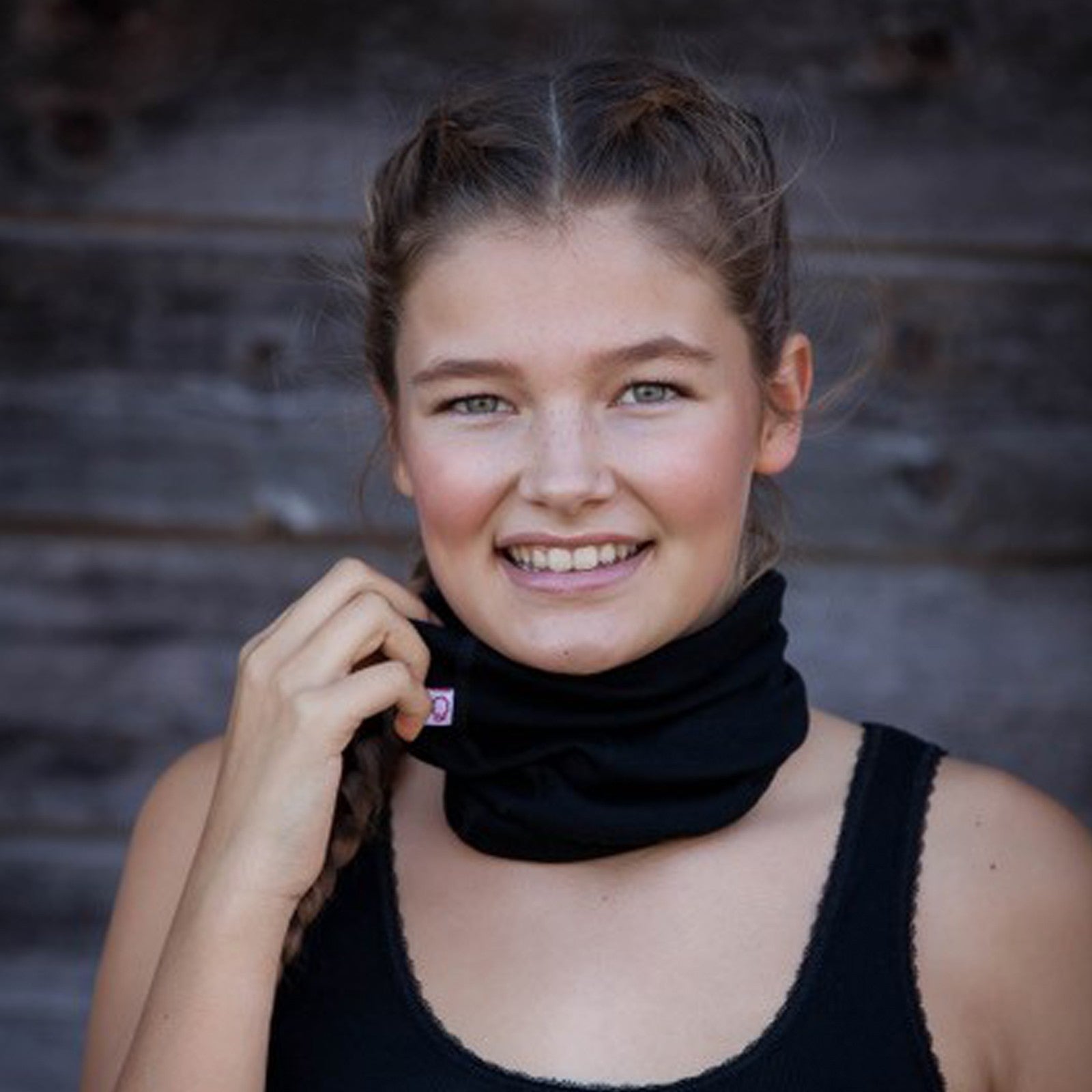 Neckwarmer Merino GENTIANES Black