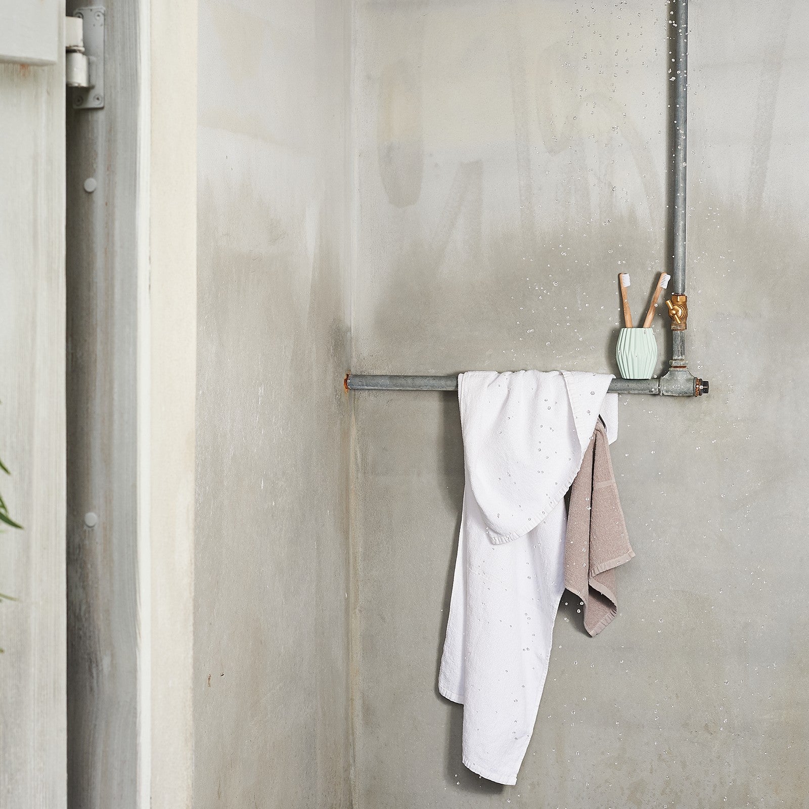 Tilda taupe, Gant de toilette 30x30 cm