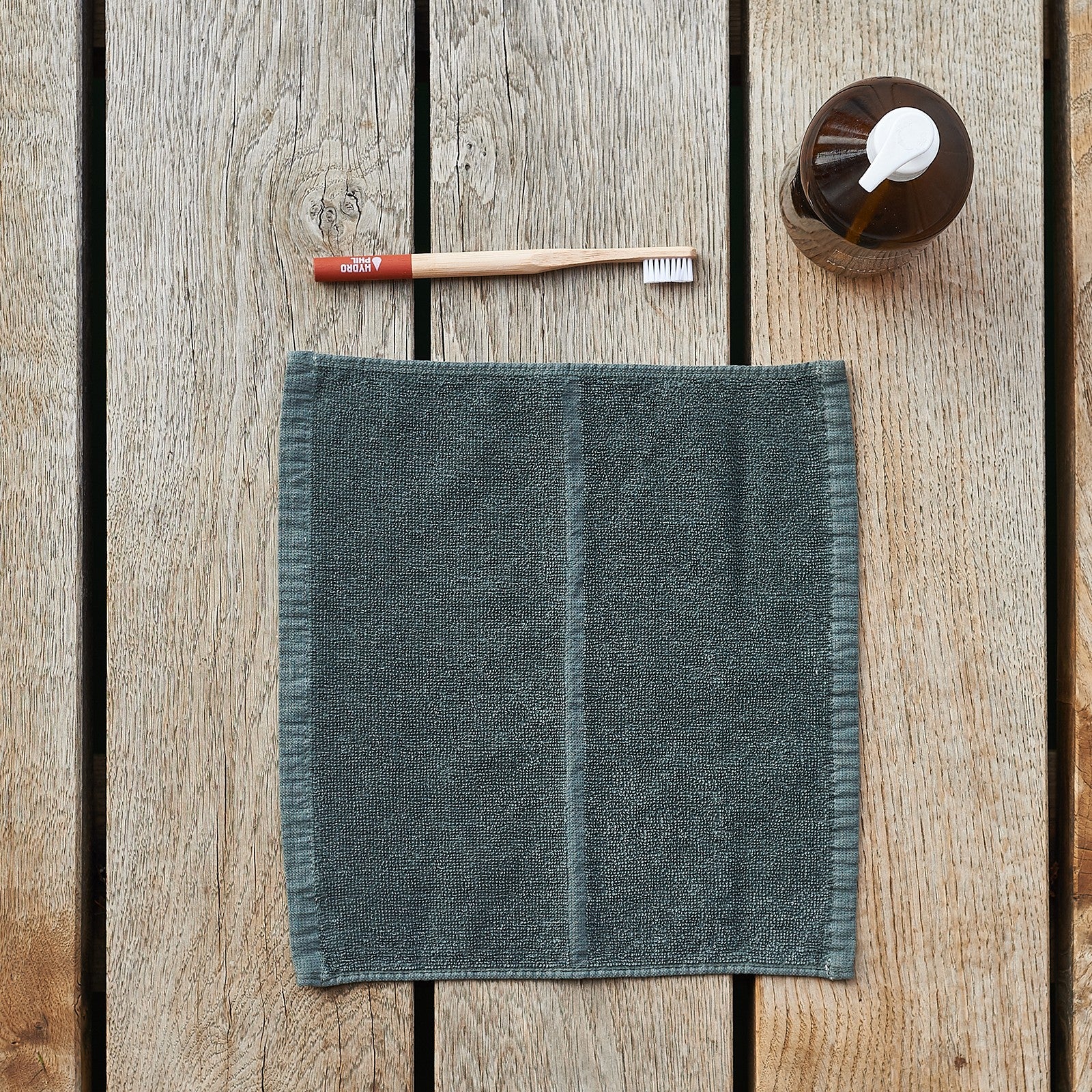 Tilda dark green, washcloth 30x30 cm