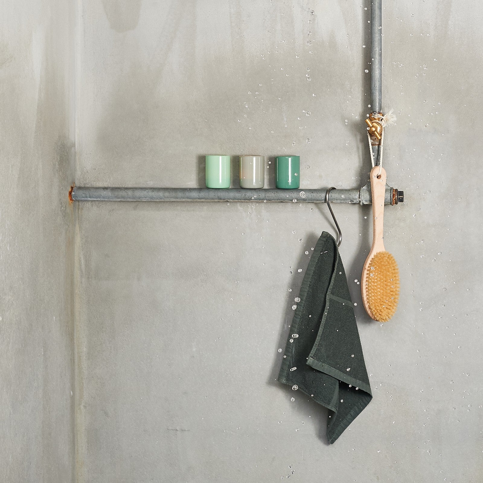 Tilda dark green, washcloth 30x30 cm