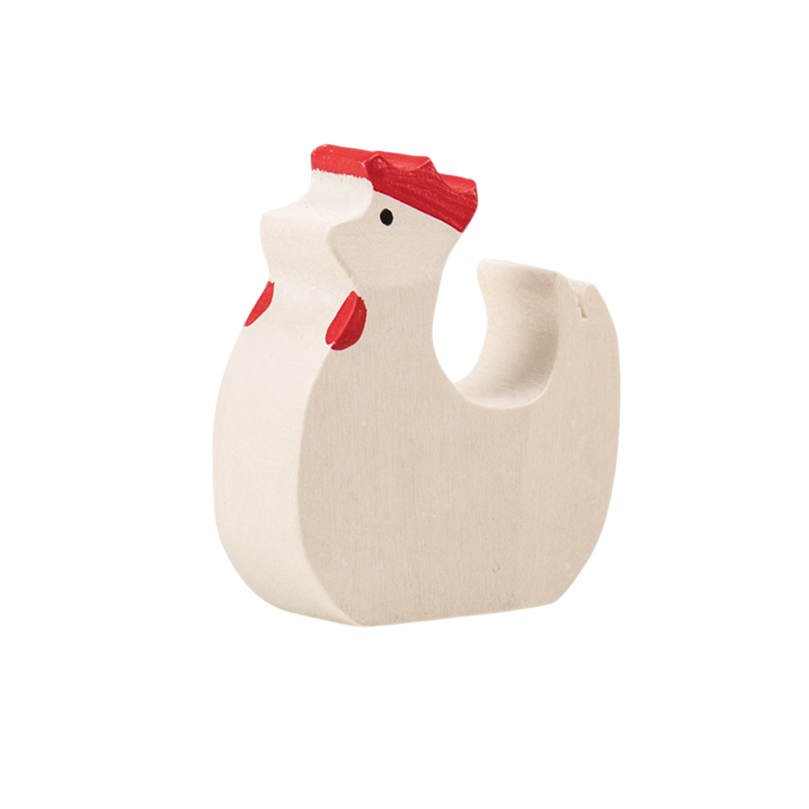 Trauffer Huhn stehend weiss