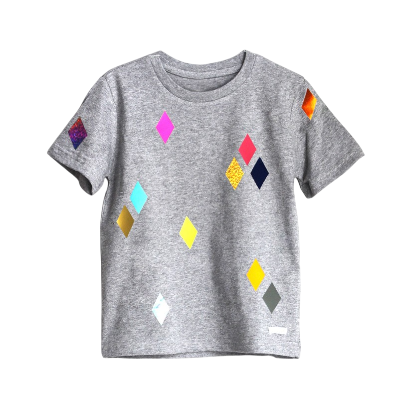 T-Shirt Diamonds Grey