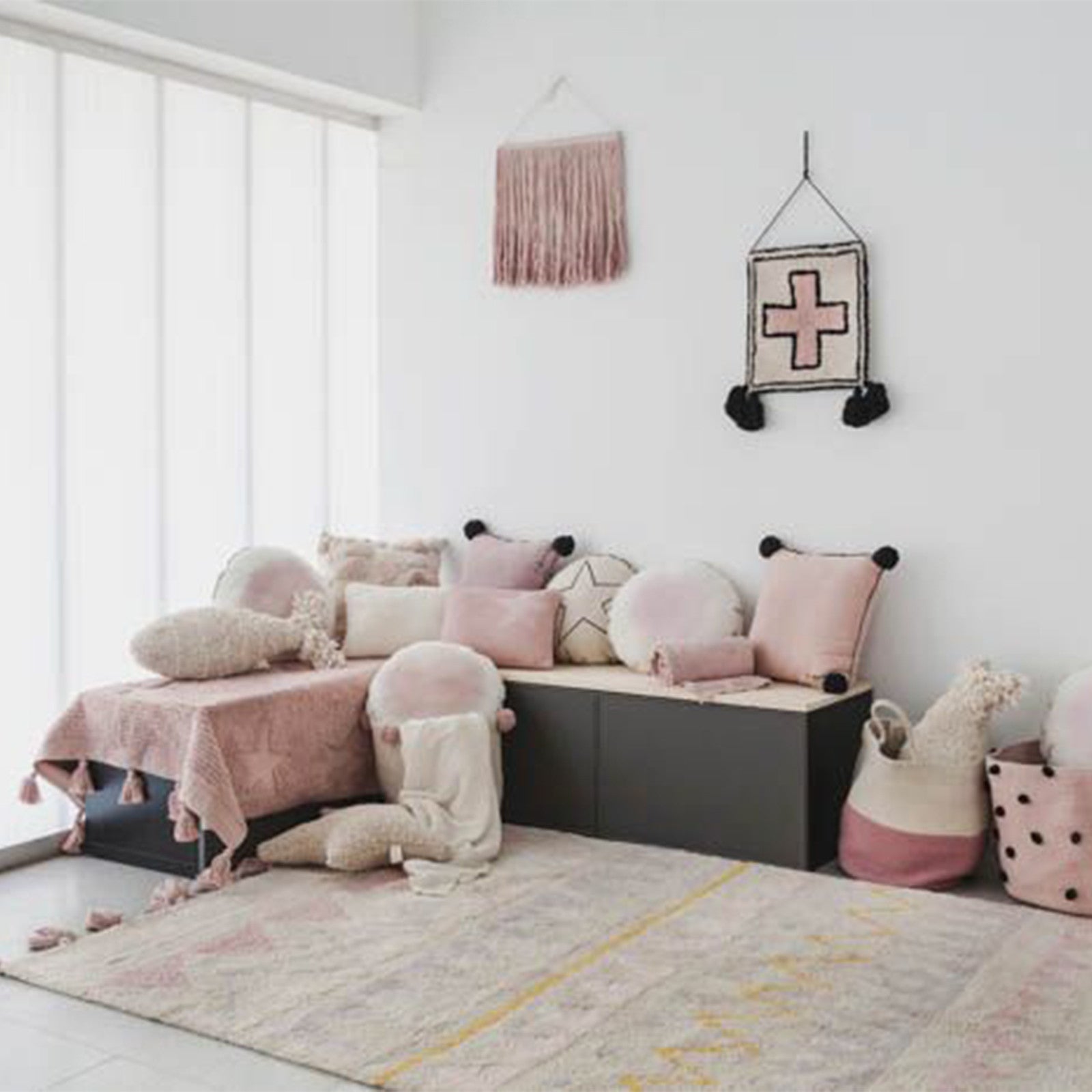 Tapis Azteca Natural Large - Vintage Nude