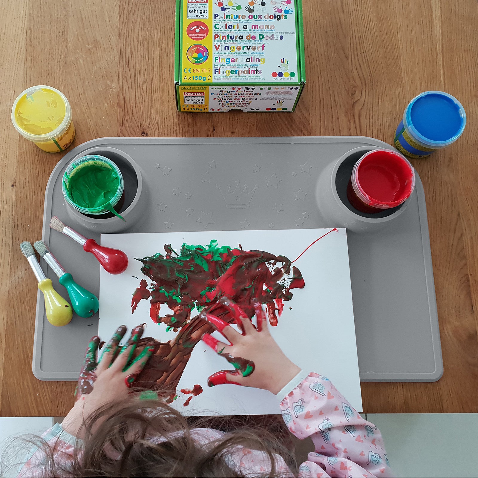 Eat & Play Pad anthracite incl. cotton bag