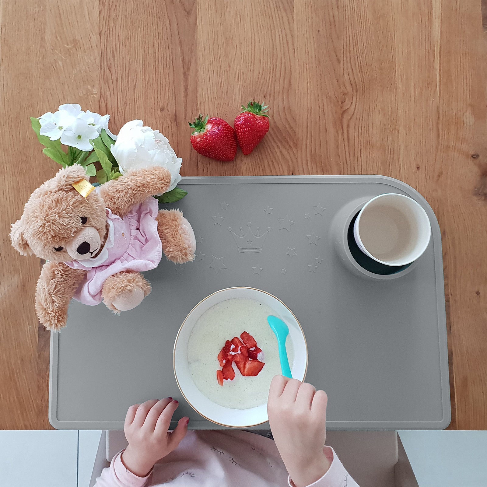 Eat & Play Pad anthracite incl. cotton bag