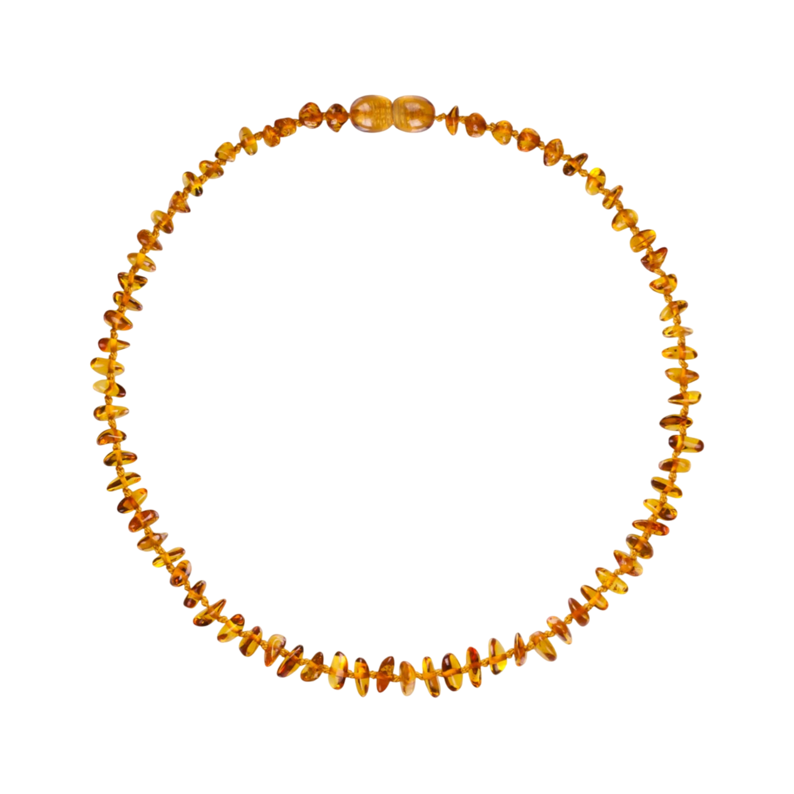 Bernstein Babykette Nuggets-Splitter, Honey gelb