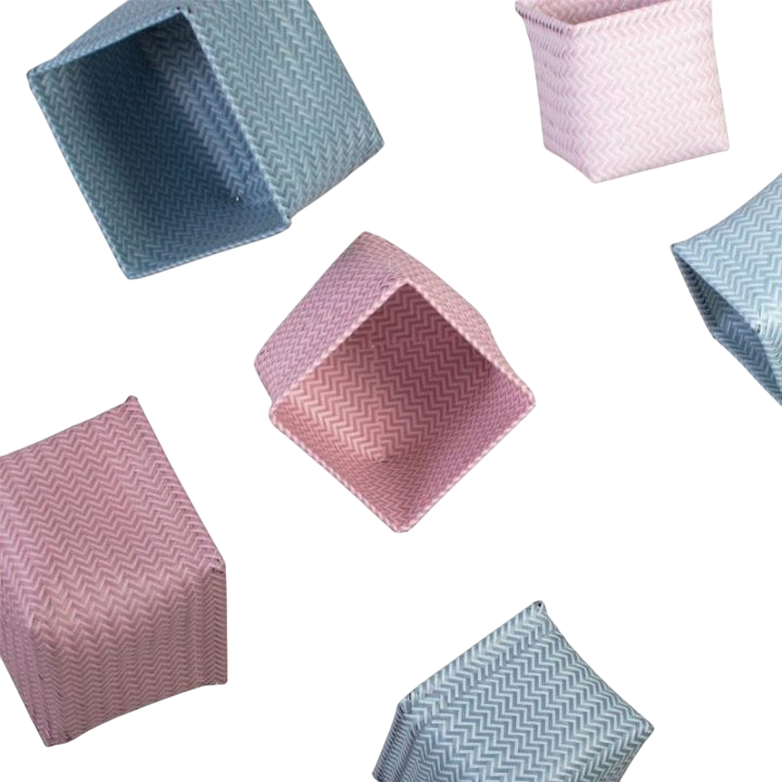 Basket, 3-in-1, pastel blue