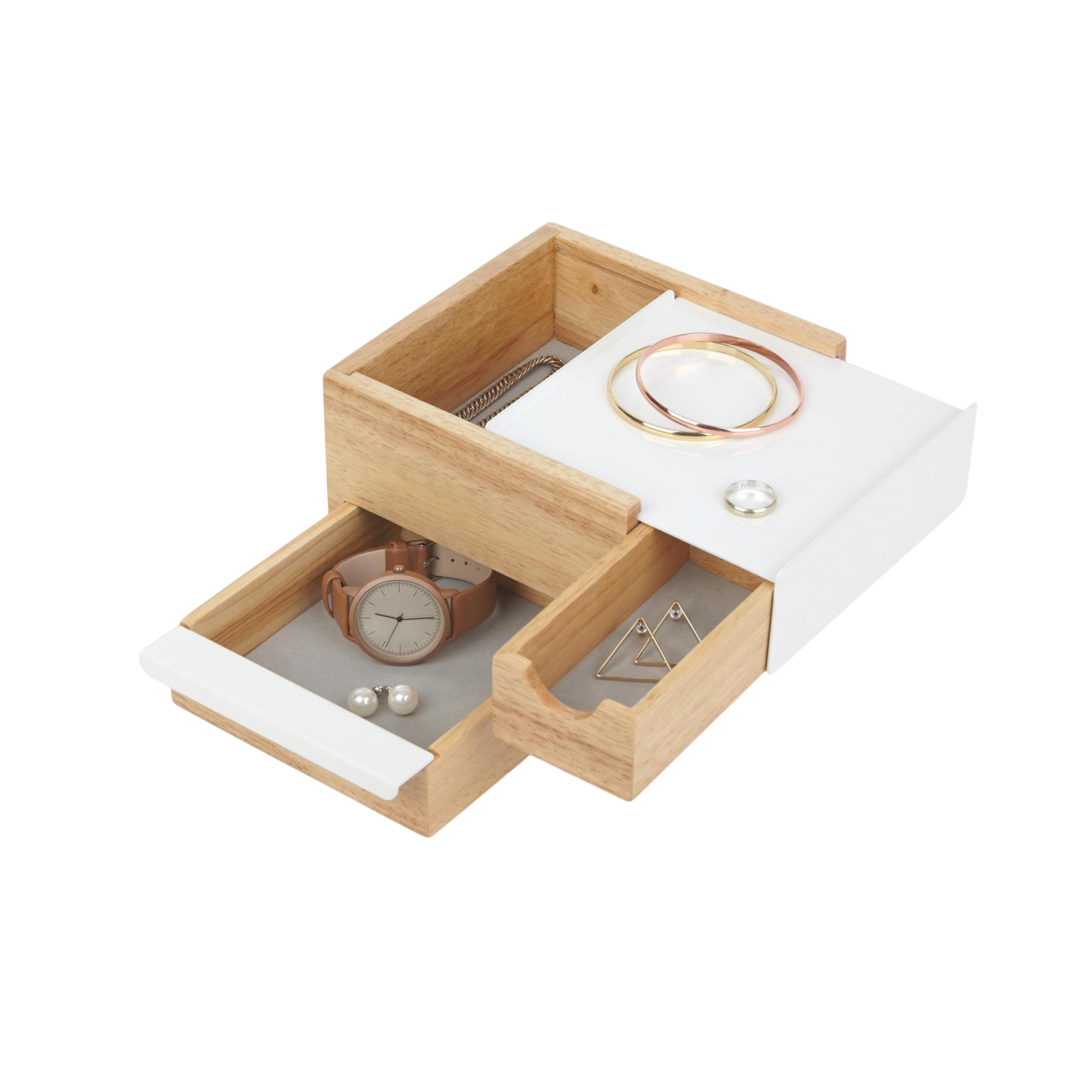 Porte-bijoux Stowit Mini, blanc