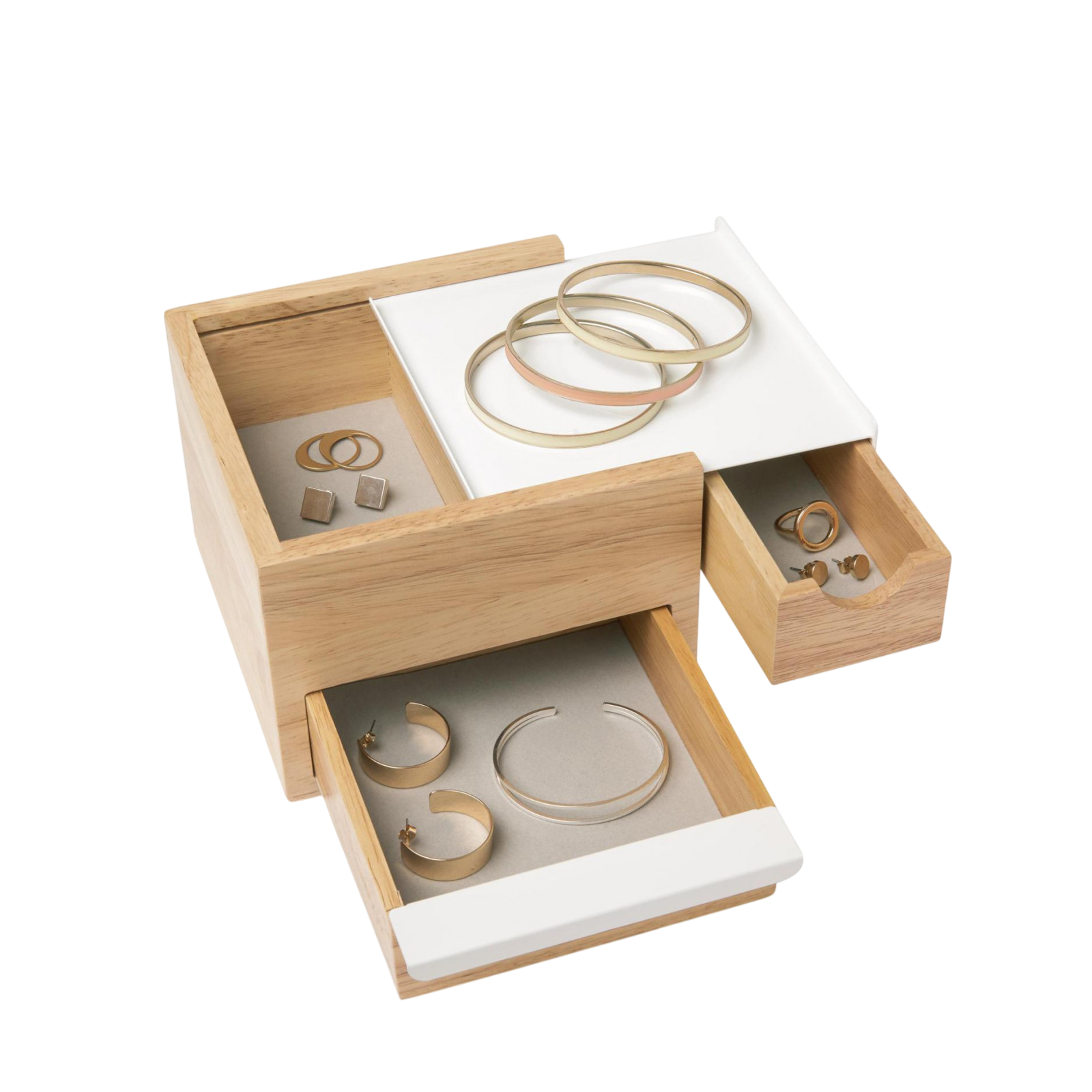 Porte-bijoux Stowit Mini, blanc