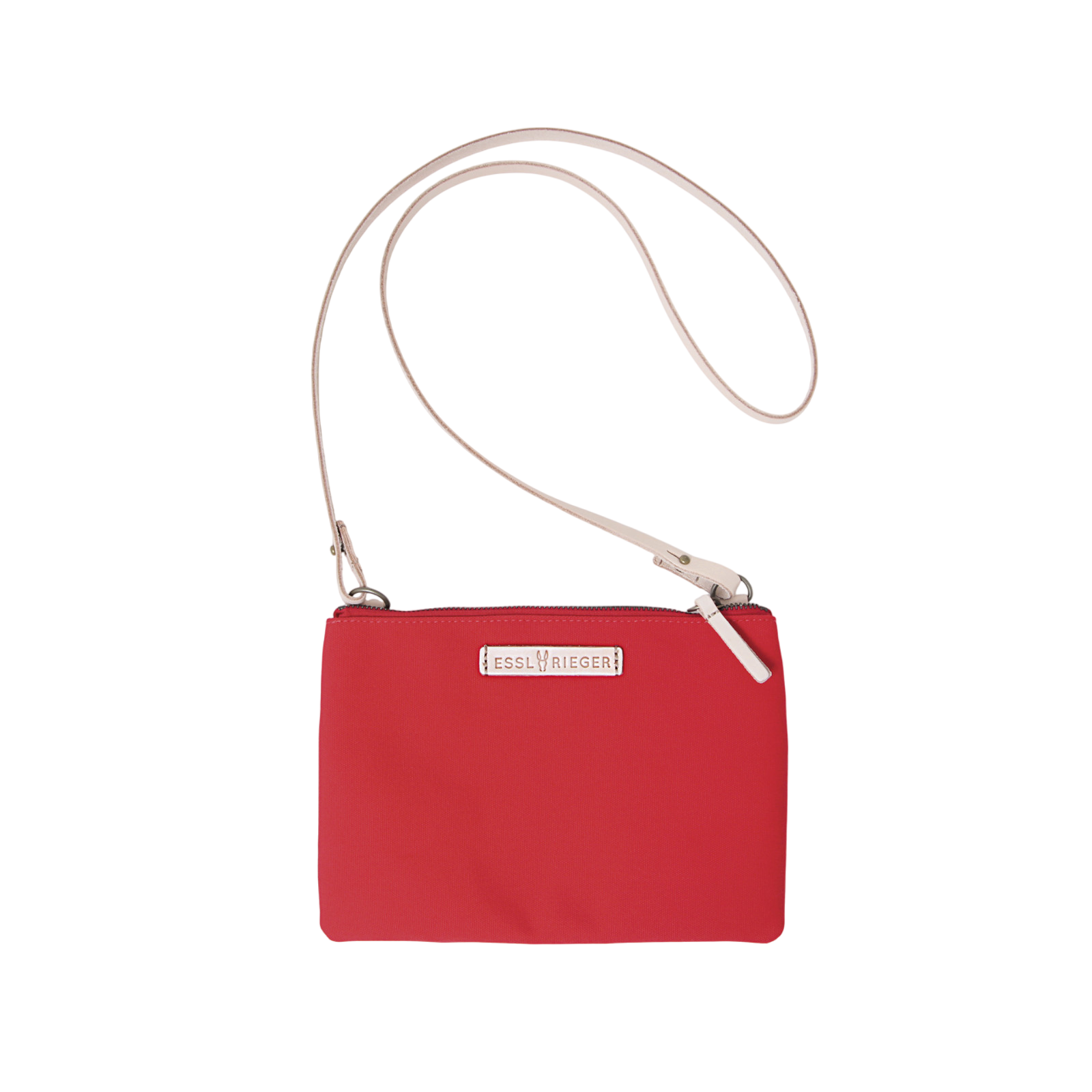 Clutch Charlie Rot, Leder Natur