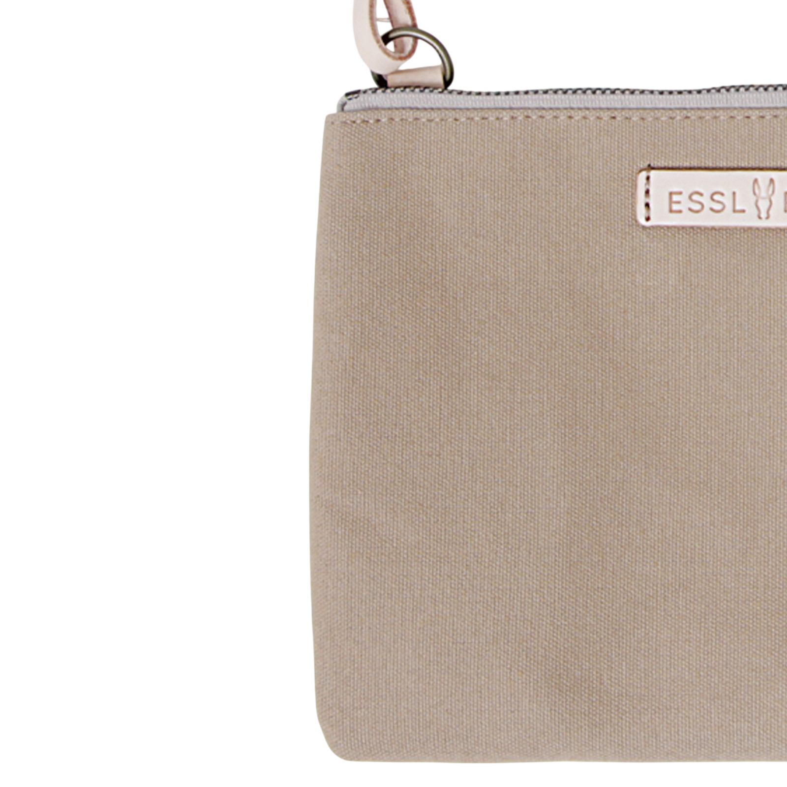 Clutch Charlie Sand, Leder Natur