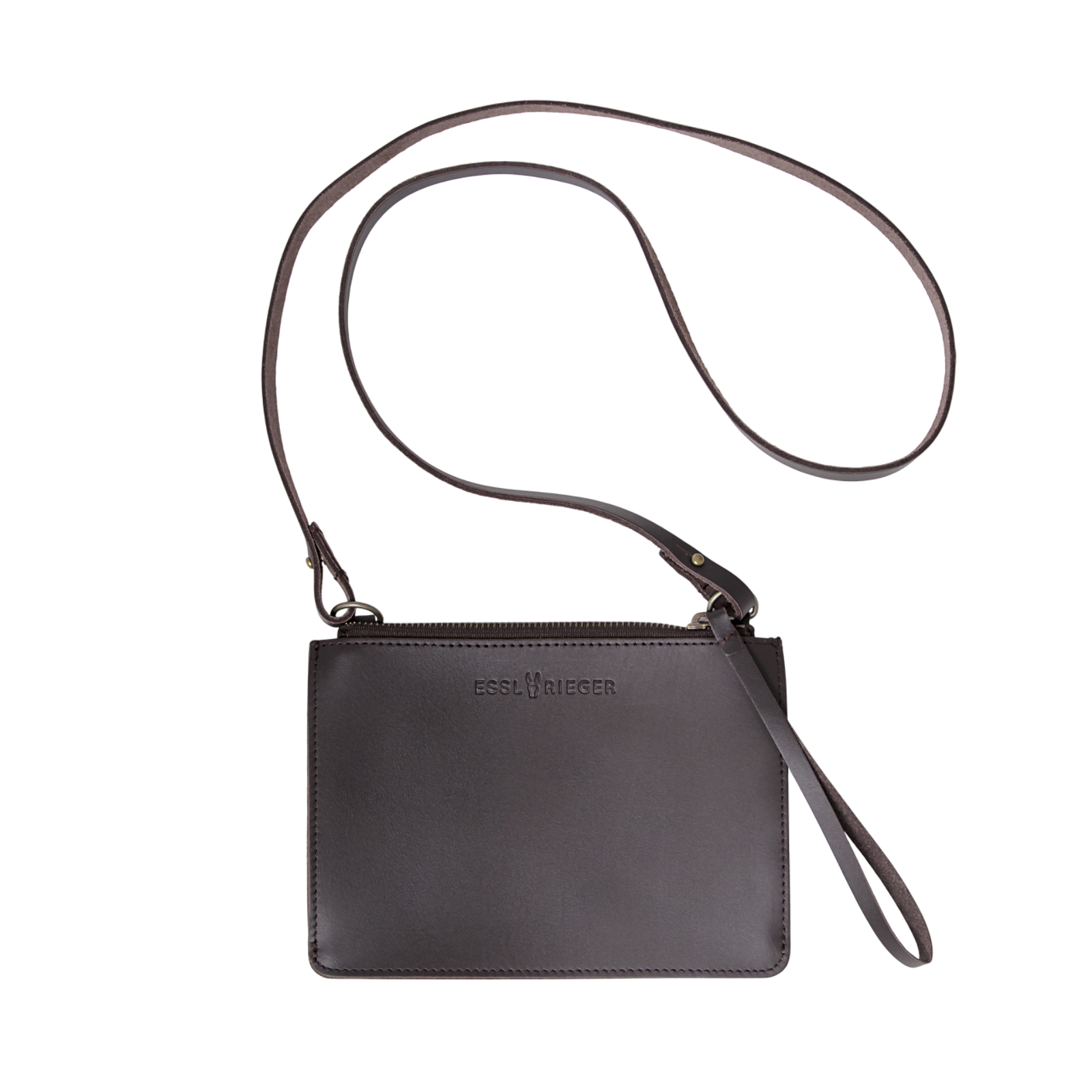 Clutch Chelsea leather brown