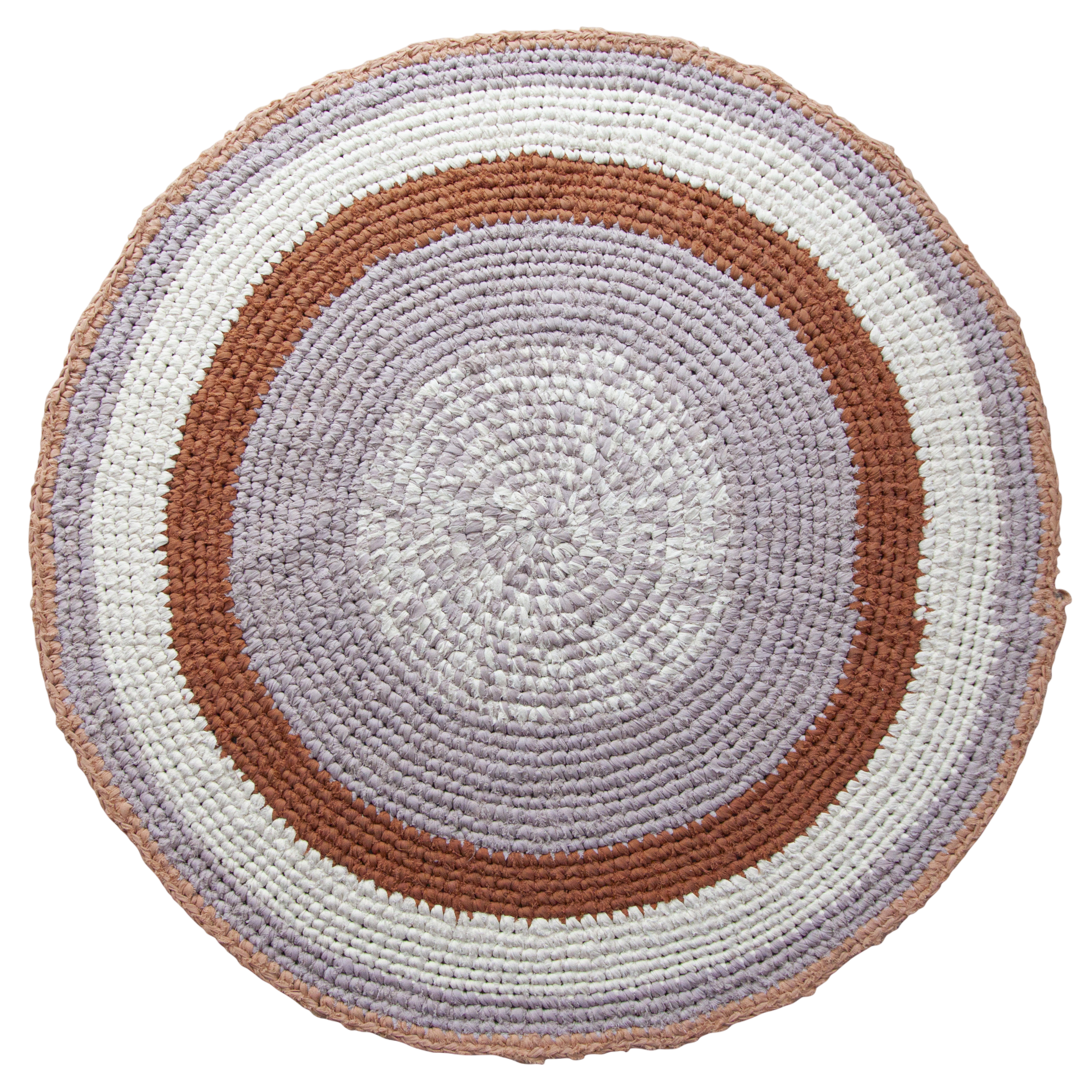 Häkelteppich, morning cloud pink