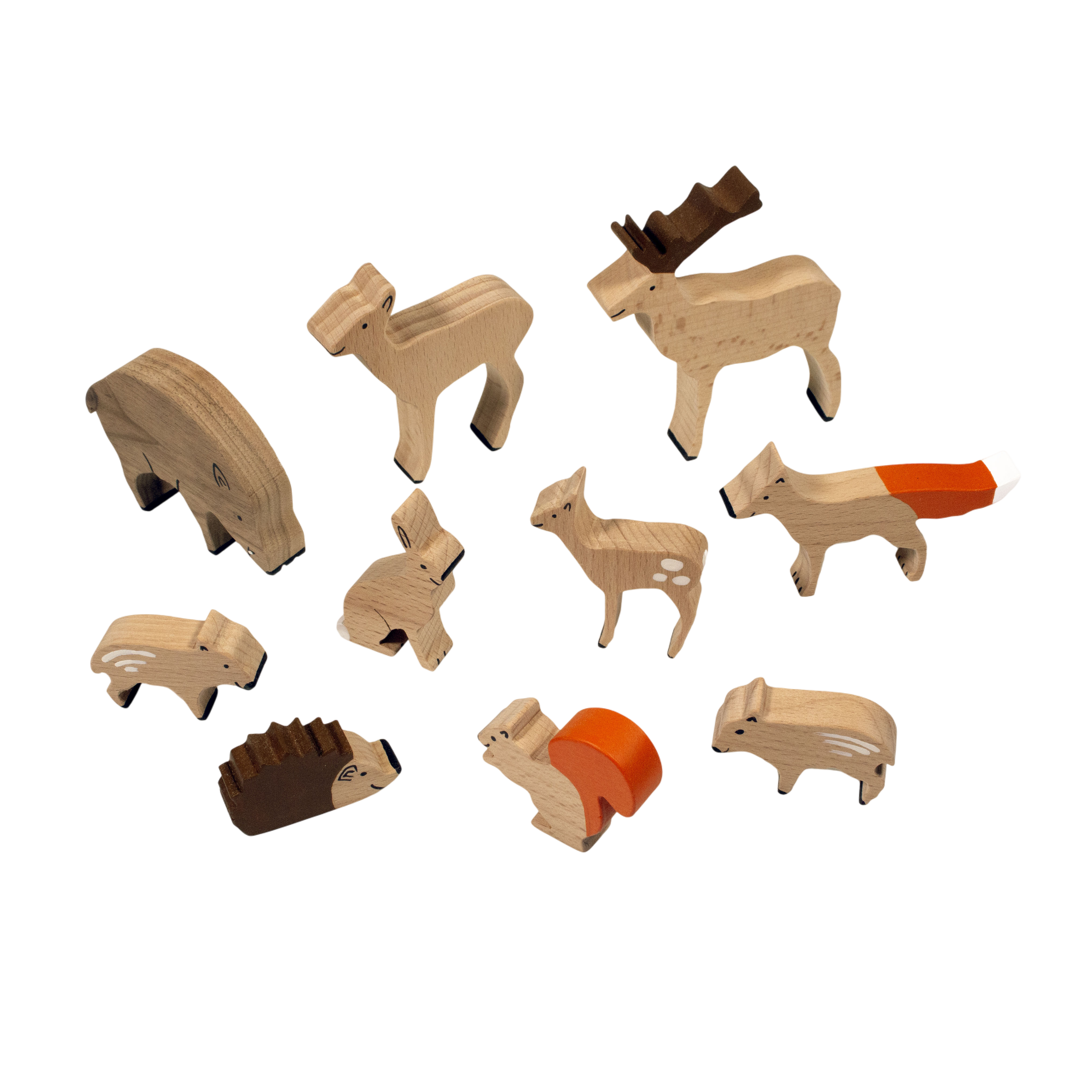 Assortiment d'animaux de la forêt