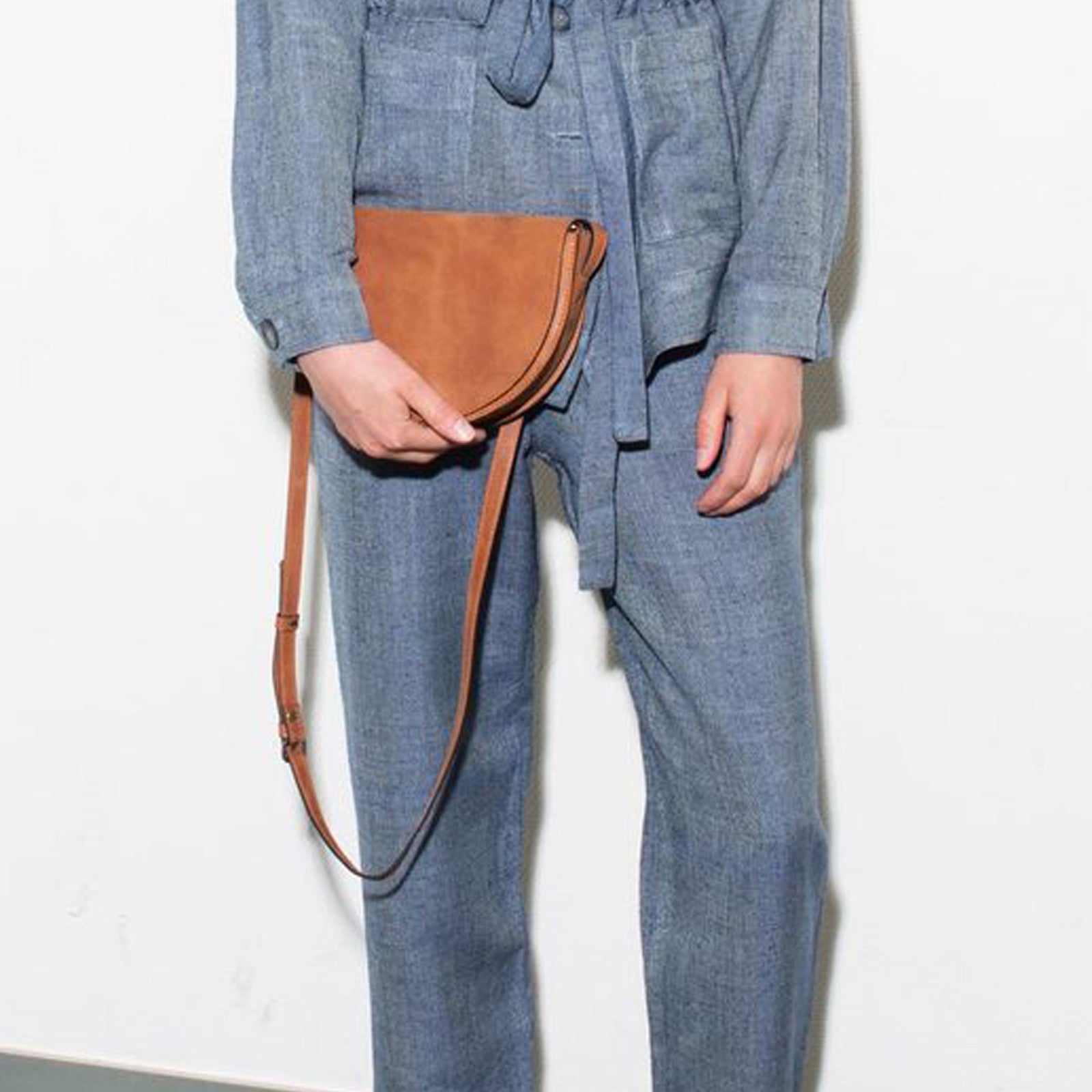 Crossbody Bag Halbrund Brown