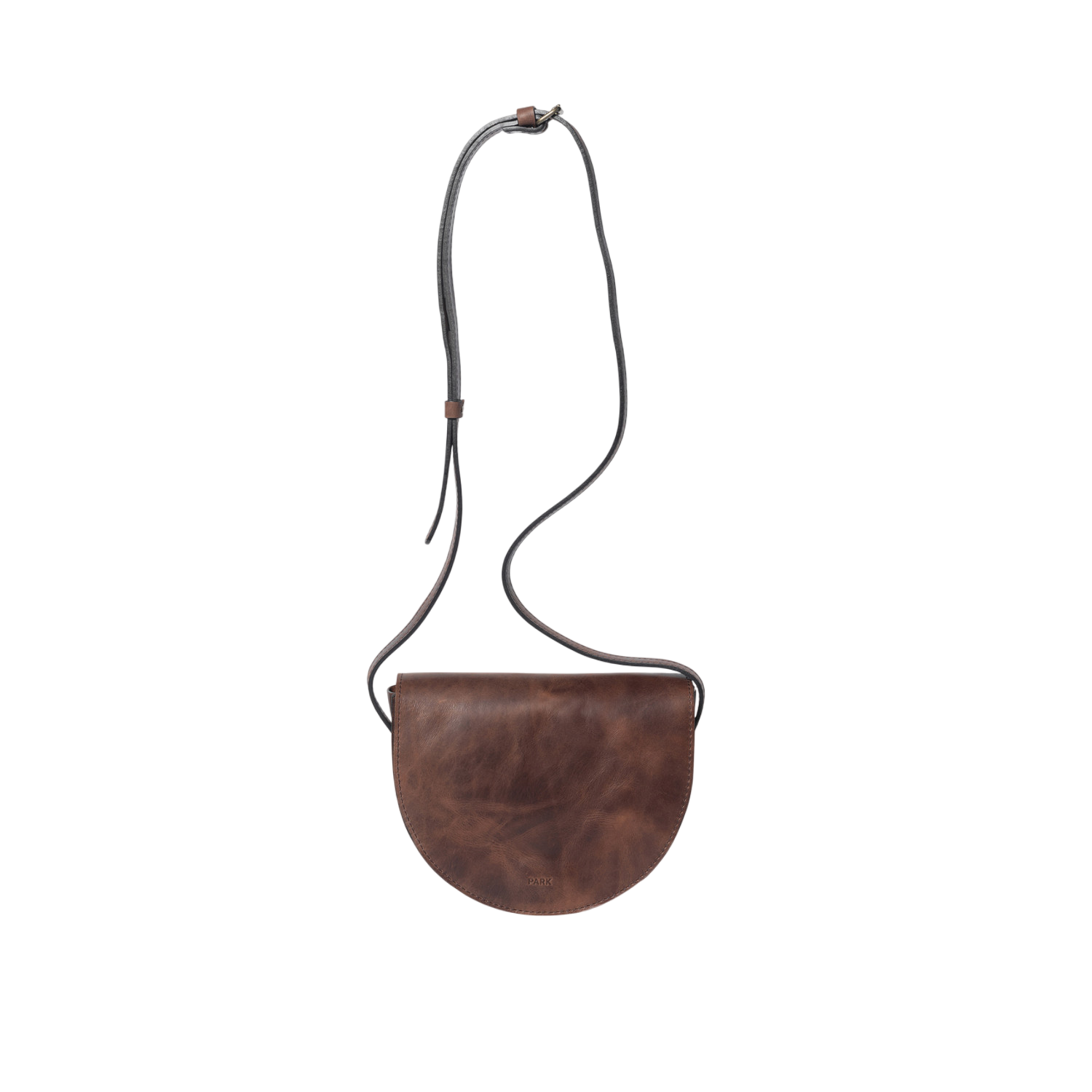 Crossbody Bag Halbrund Dark-Brown